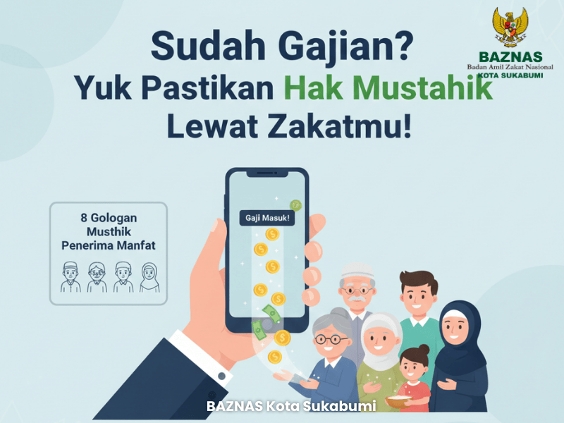 Sudah Gajian? Yuk Pastikan Hak Mustahik Lewat Zakatmu!