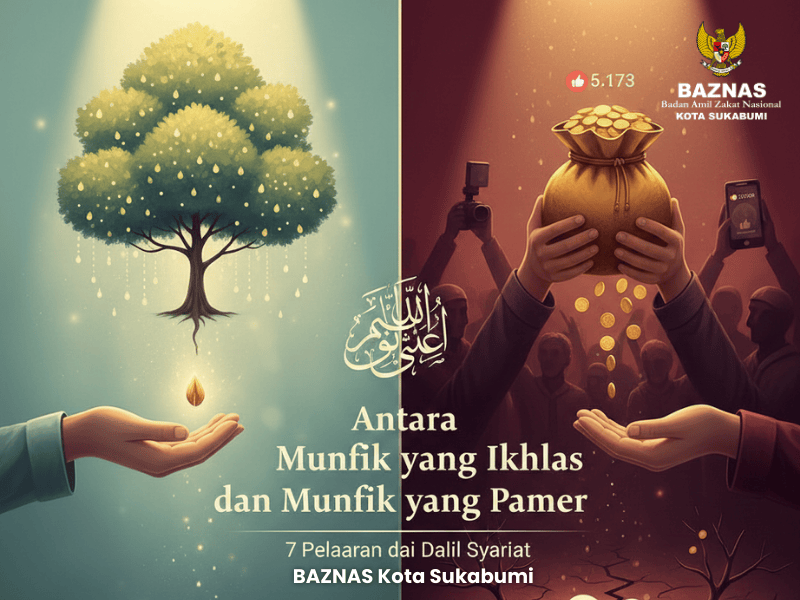 Antara Munfik Yang Ikhlas atau Munfik Yang Pamer : 7 Pelajaran Dari Dalil Syariat