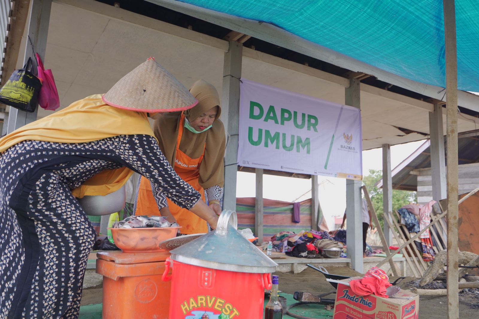 BAZNAS Siapkan Dapur Umum untuk Penyintas Bencana di Tapanuli Selatan