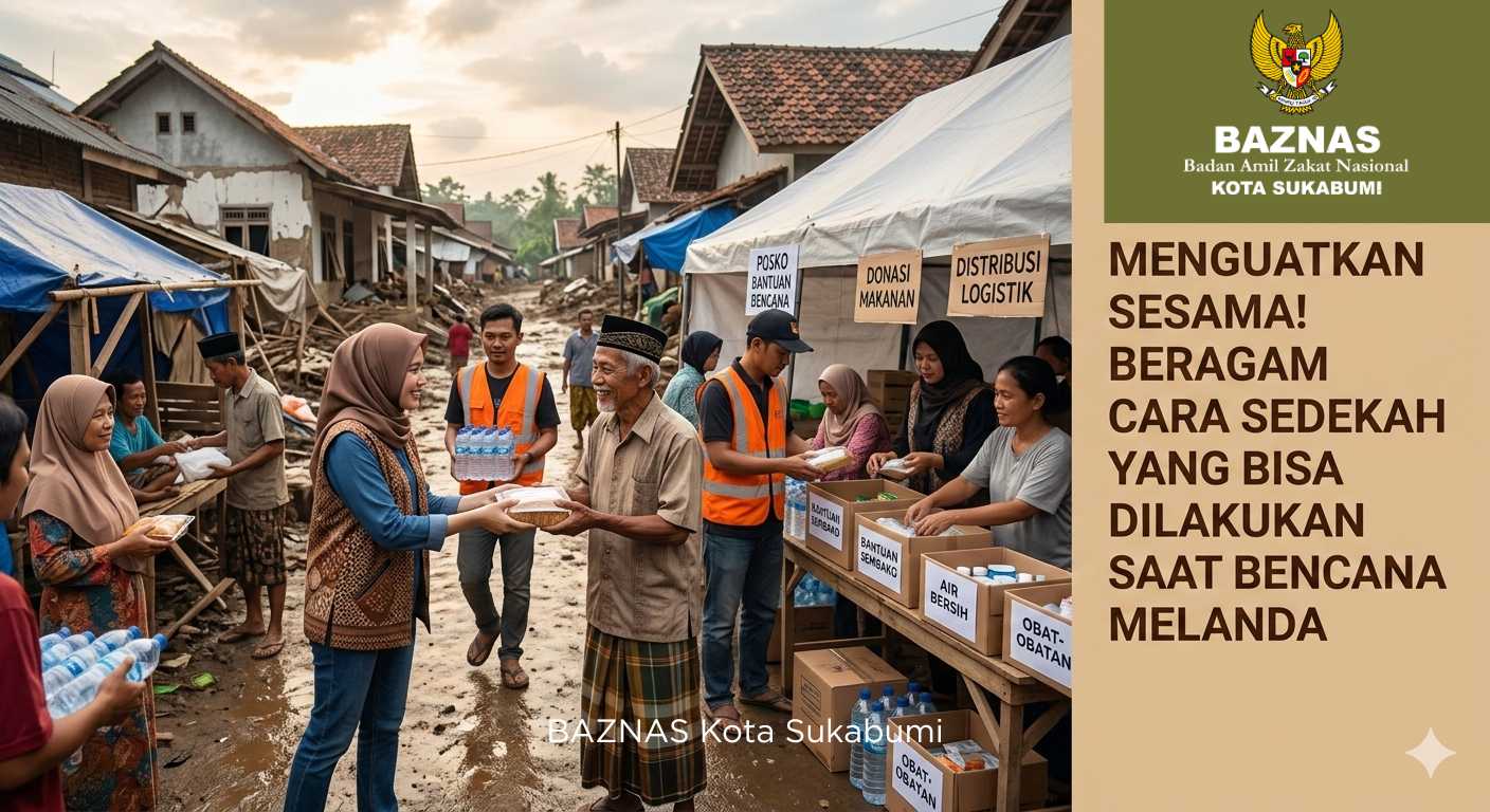 Menguatkan Sesama! Beragam Cara Sedekah yang Bisa Dilakukan Saat Bencana Melanda