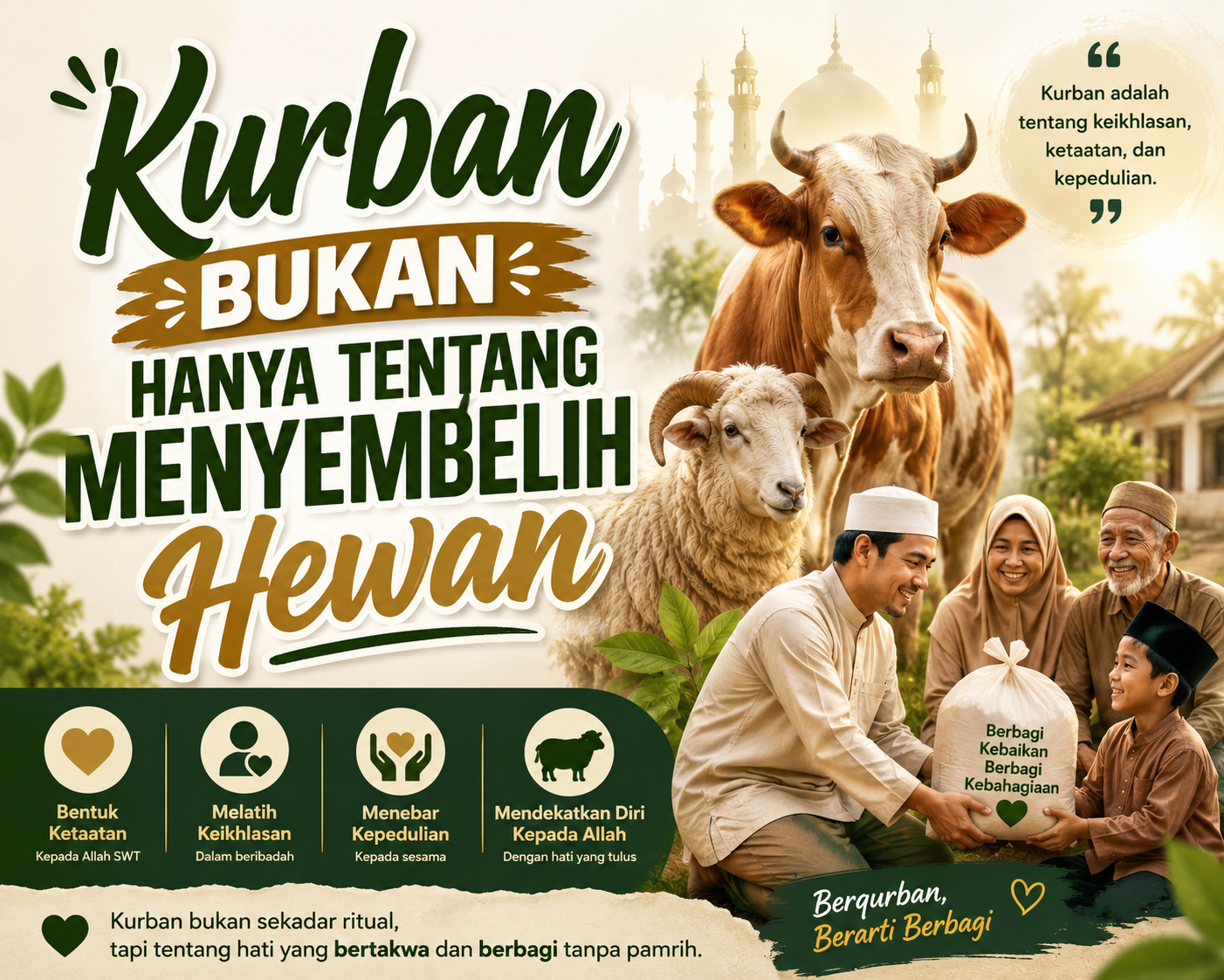 Kurban Bukan Hanya Tentang Menyembelih Hewan