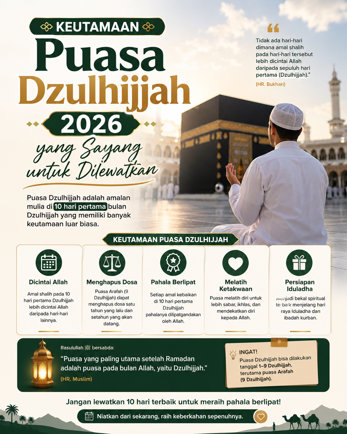 Keutamaan Puasa Dzulhijjah