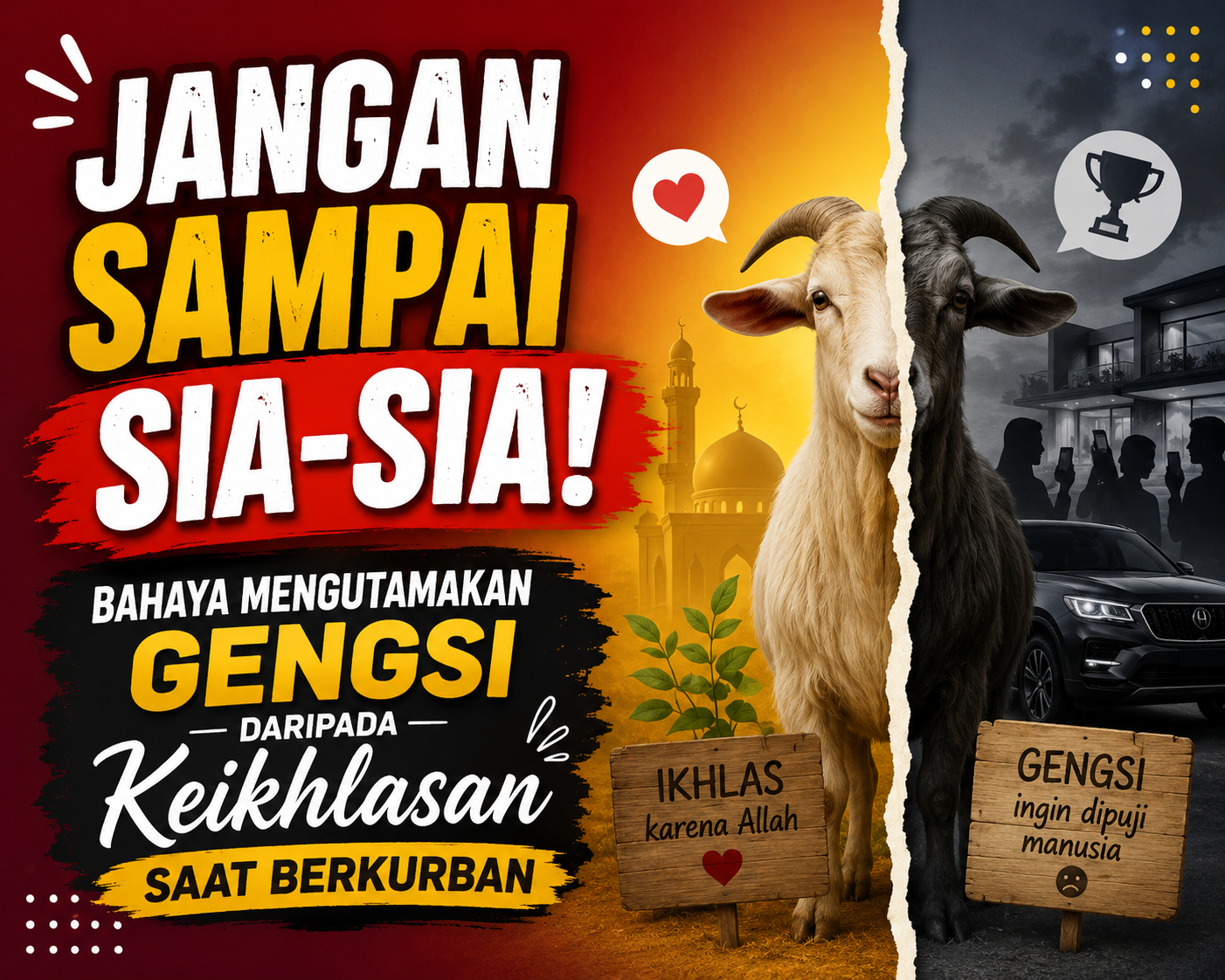 Jangan Sampai Sia-sia! Bahaya Mengutamakan Gengsi Daripada Keikhlasan Saat Berkurban