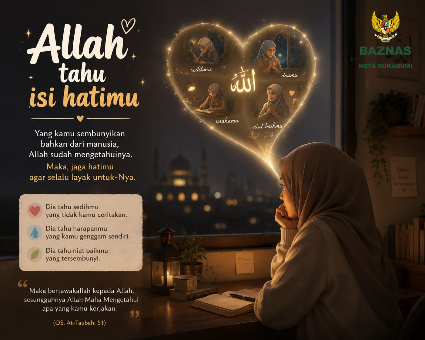 Allah Tahu Isi Hatimu, Bahkan Saat Kamu Tidak Bisa Menjelaskannya
