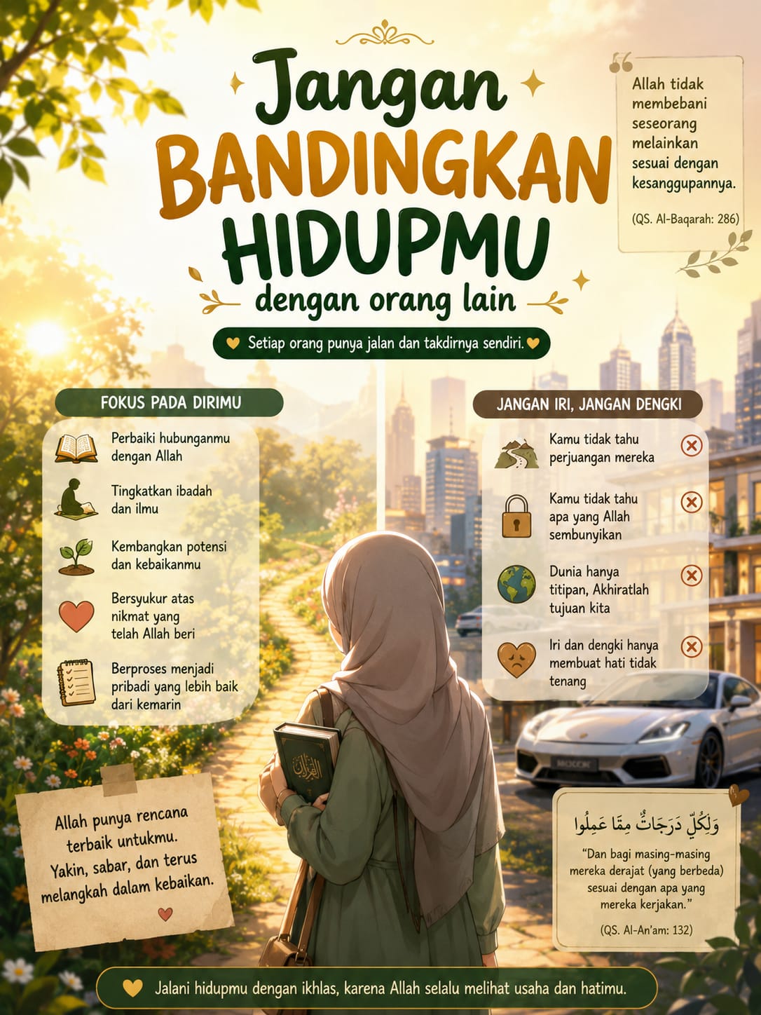 Jangan Bandingkan Hidupmu Dengan Orang Lain