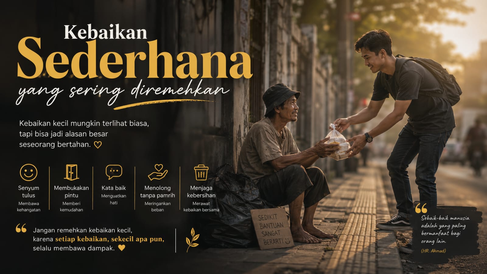 Kebaikan Sederhana yang Sering Diremehkan
