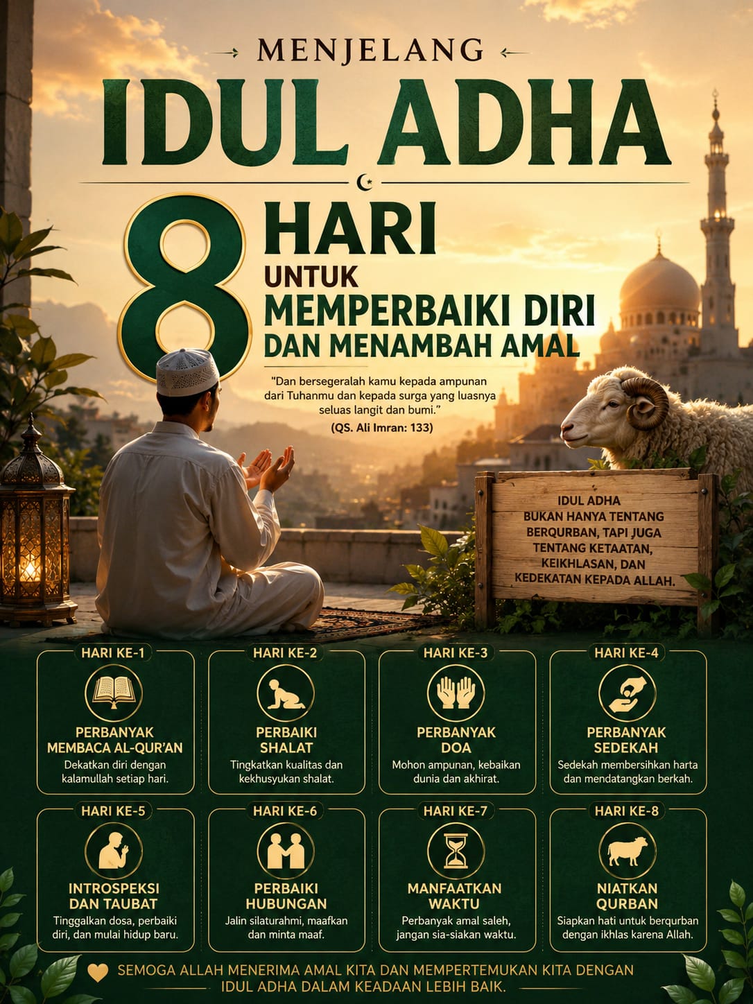 Menjelang Idul Adha: 8 Hari untuk Memperbaiki Diri dan Menambah Amal