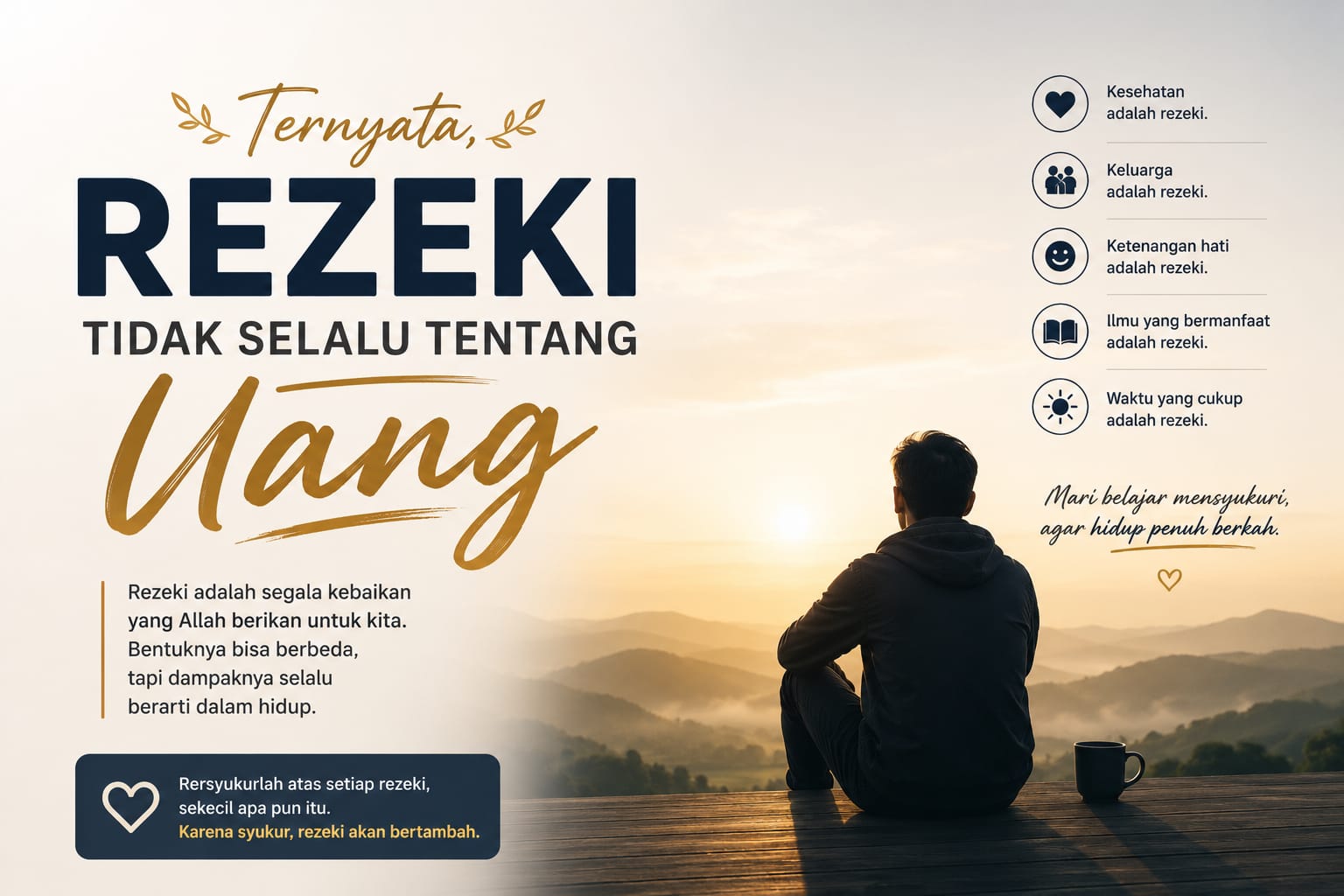 Ternyata Rezeki Tidak Selalu Tentang Uang