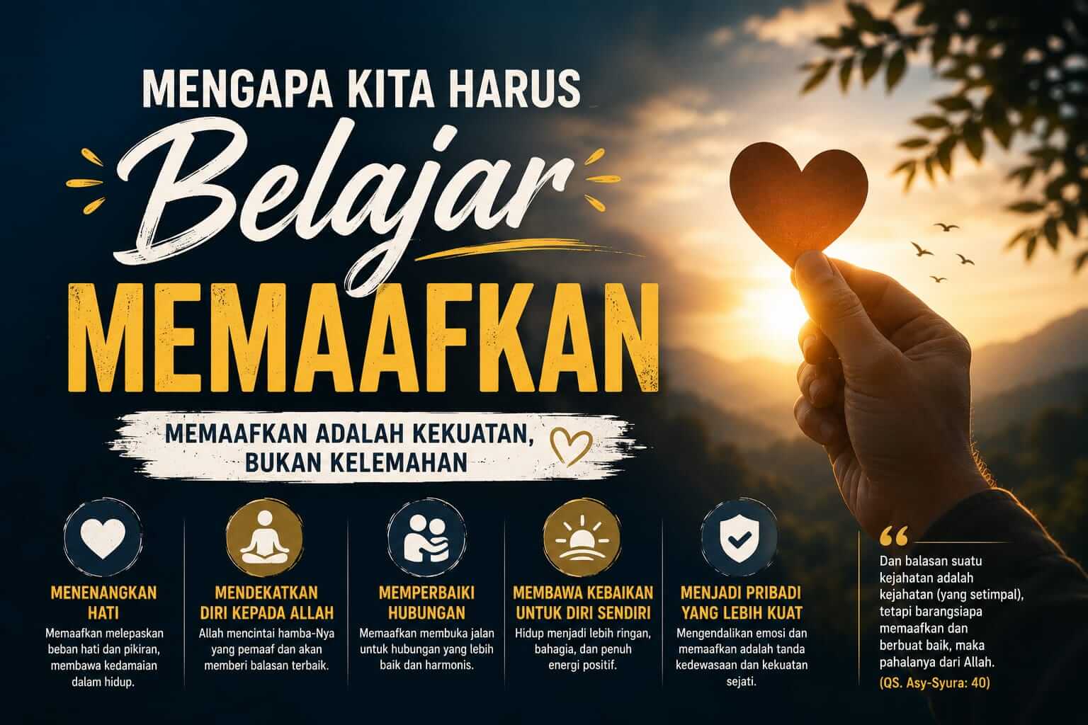 Mengapa Kita Harus Belajar Memaafkan?