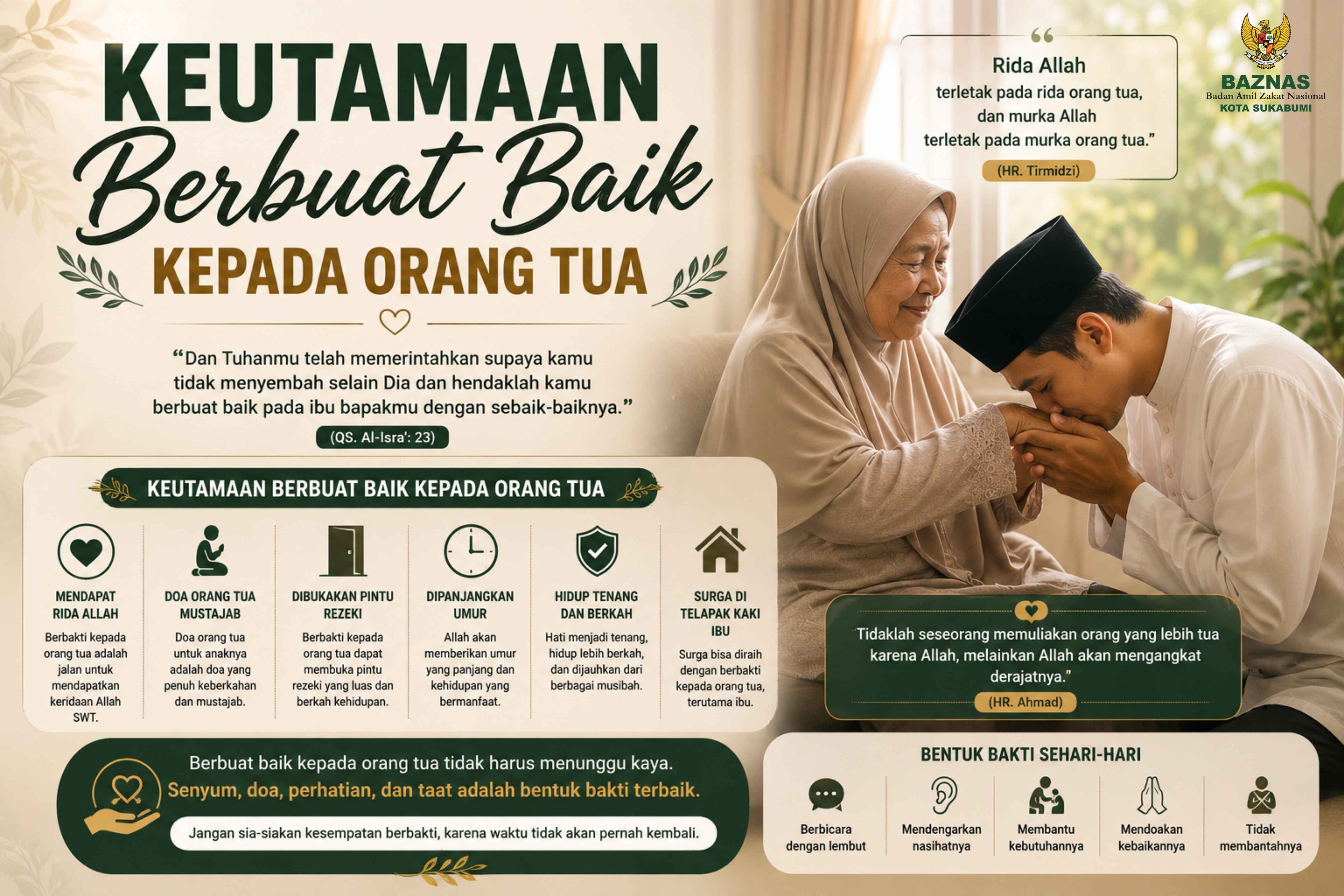 Keutamaan Berbuat Baik kepada Orang Tua