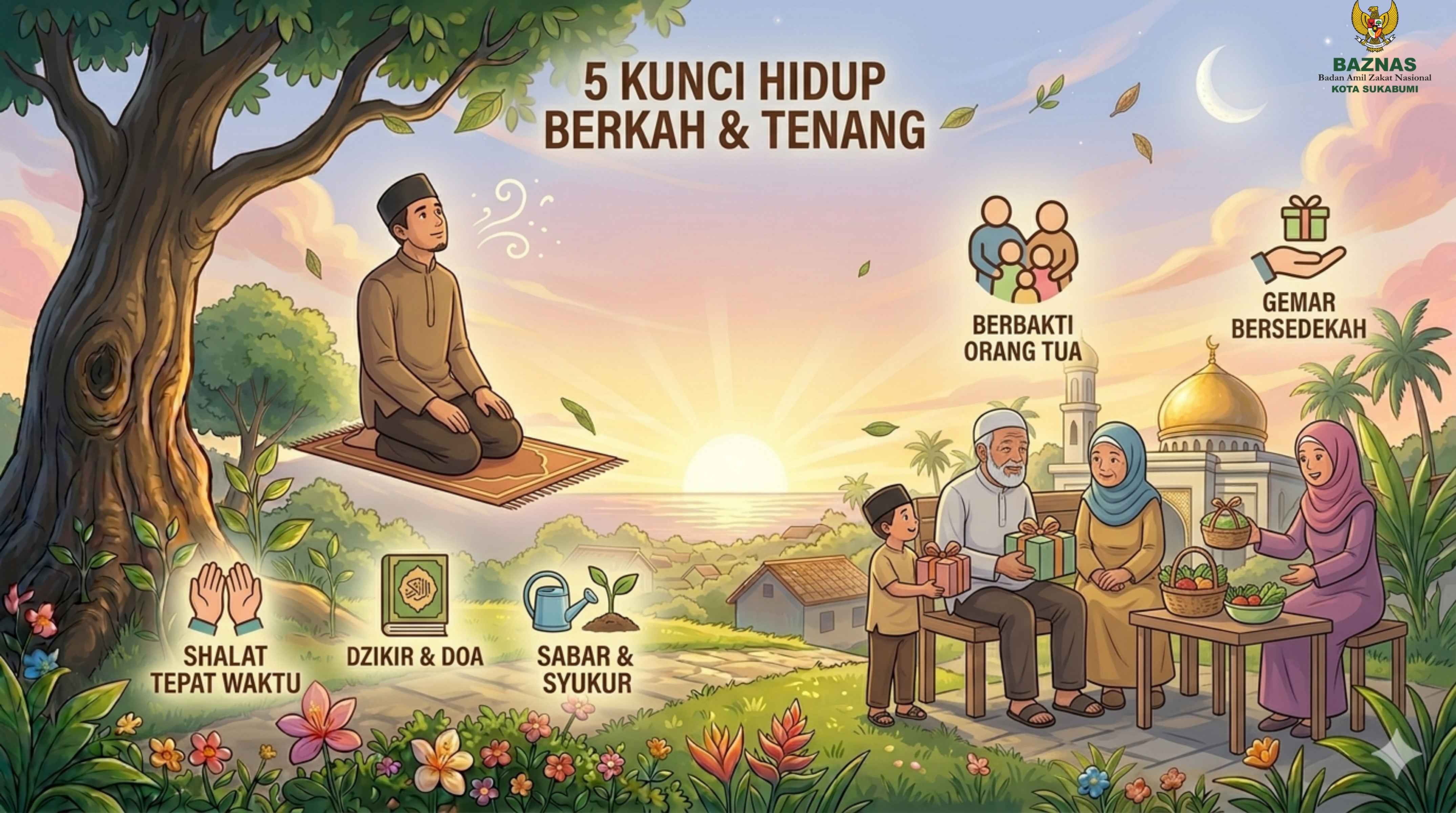 5 kunci hidup berkah dan tenang