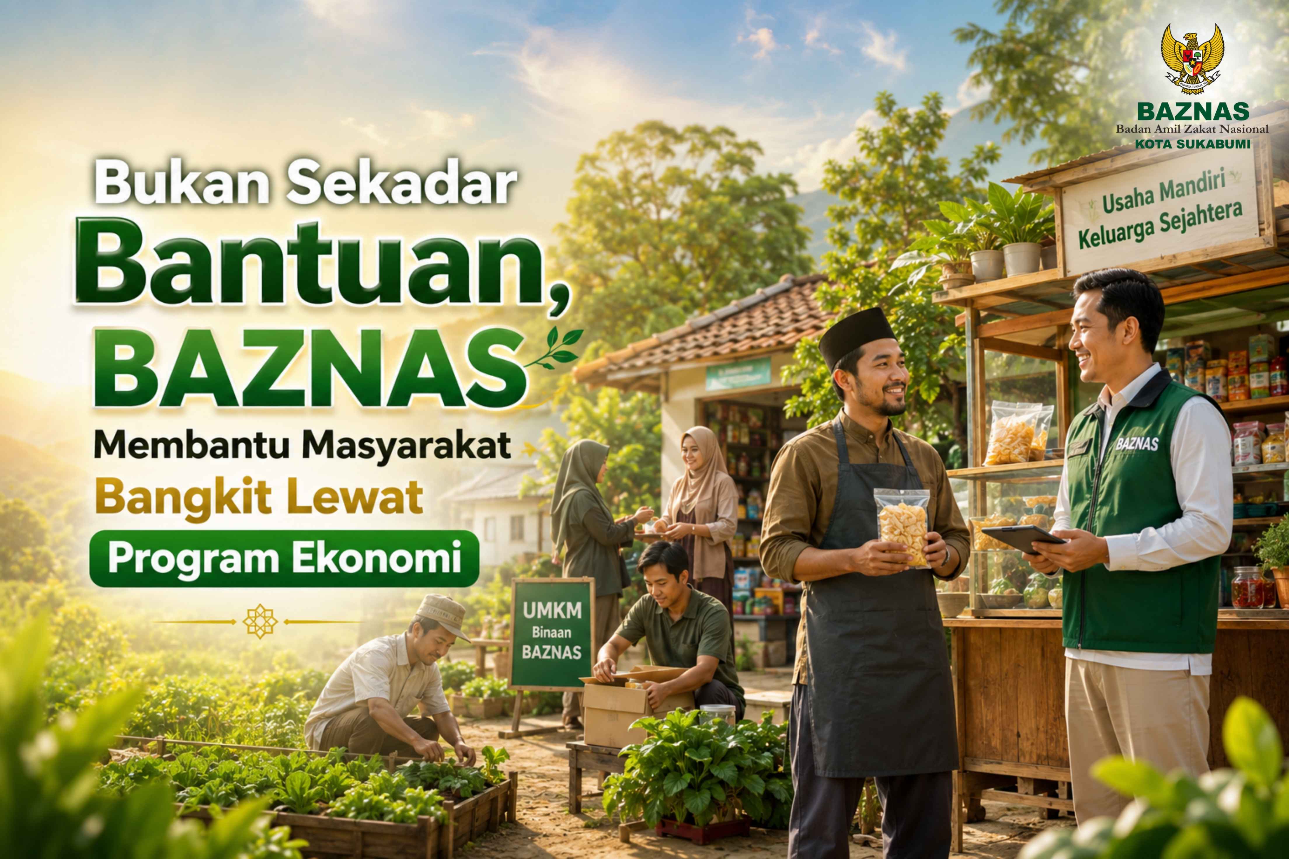 Bukan Sekadar Bantuan, BAZNAS Membantu Masyarakat Bangkit Lewat Program Ekonomi