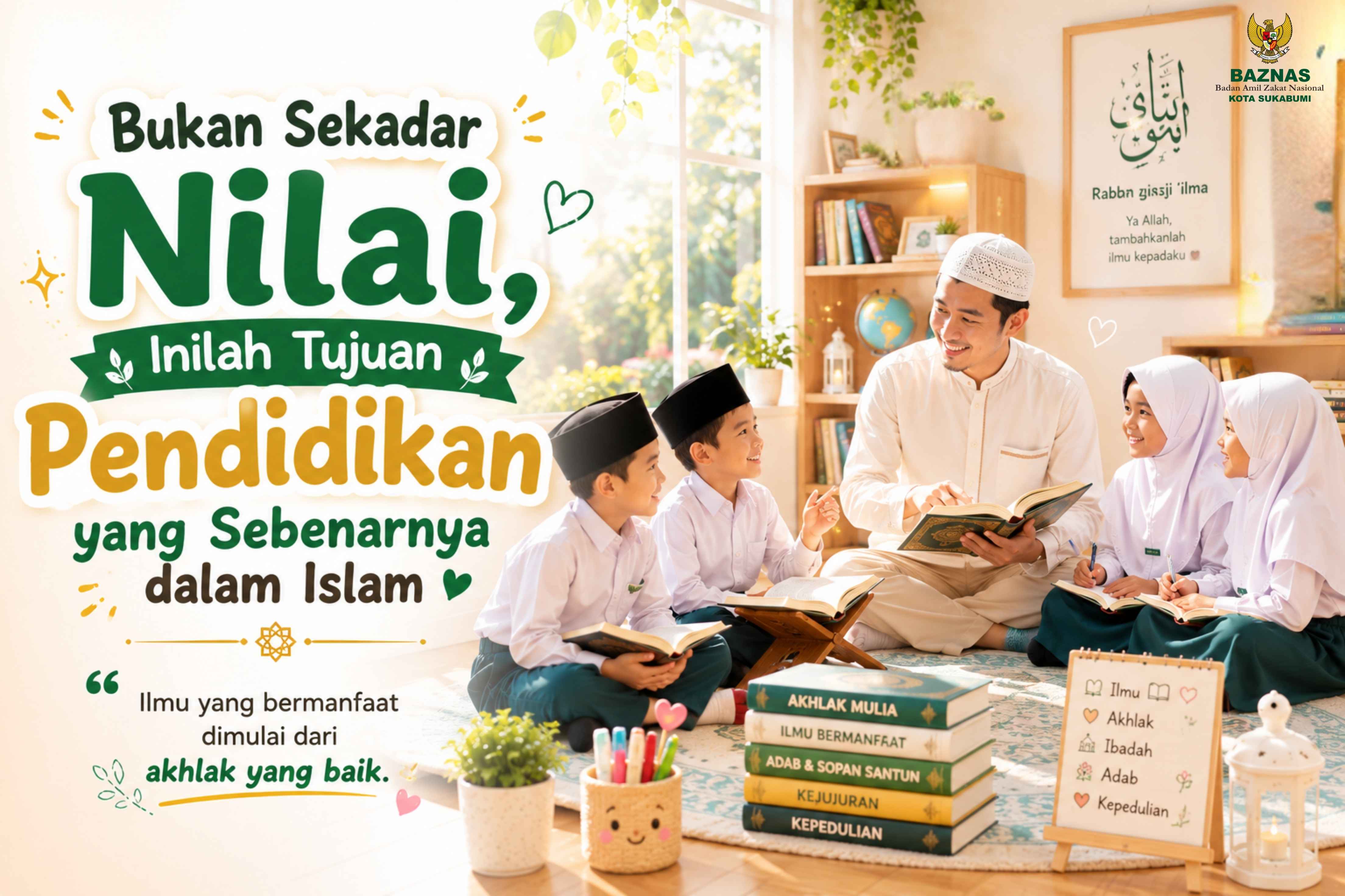 Bukan sekedar nilai, inilah tujuan pendidikan yang sebenarnya dalam islam