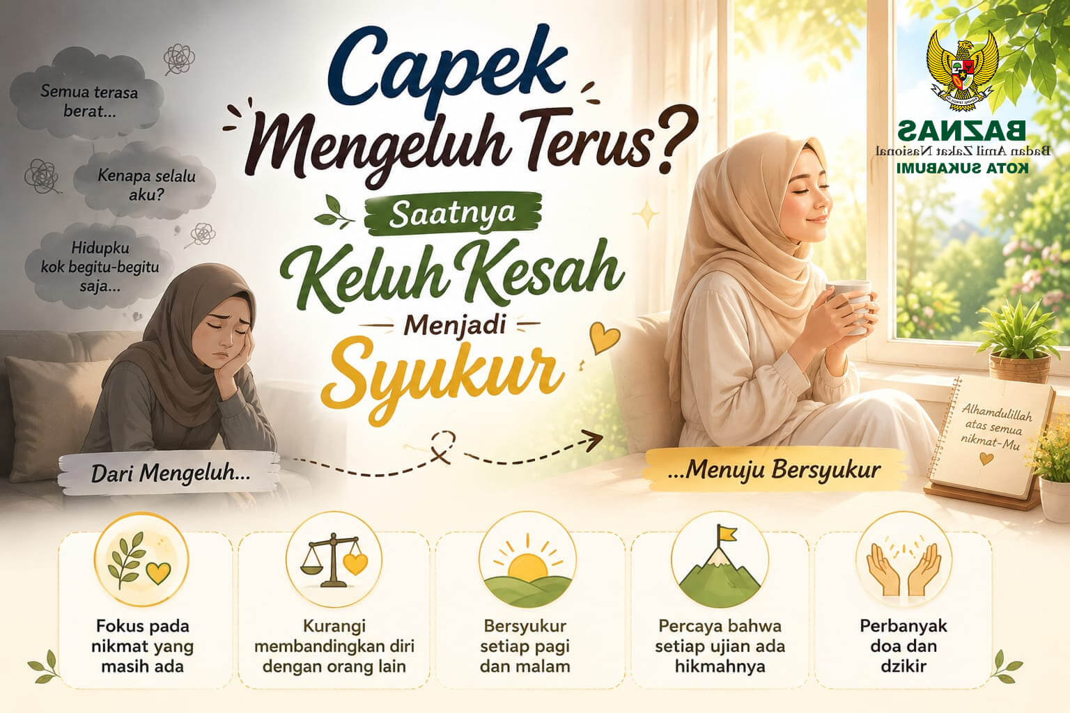 Capek Mengeluh Terus? Saatnya Mengubah Keluh Kesah Menjadi Syukur