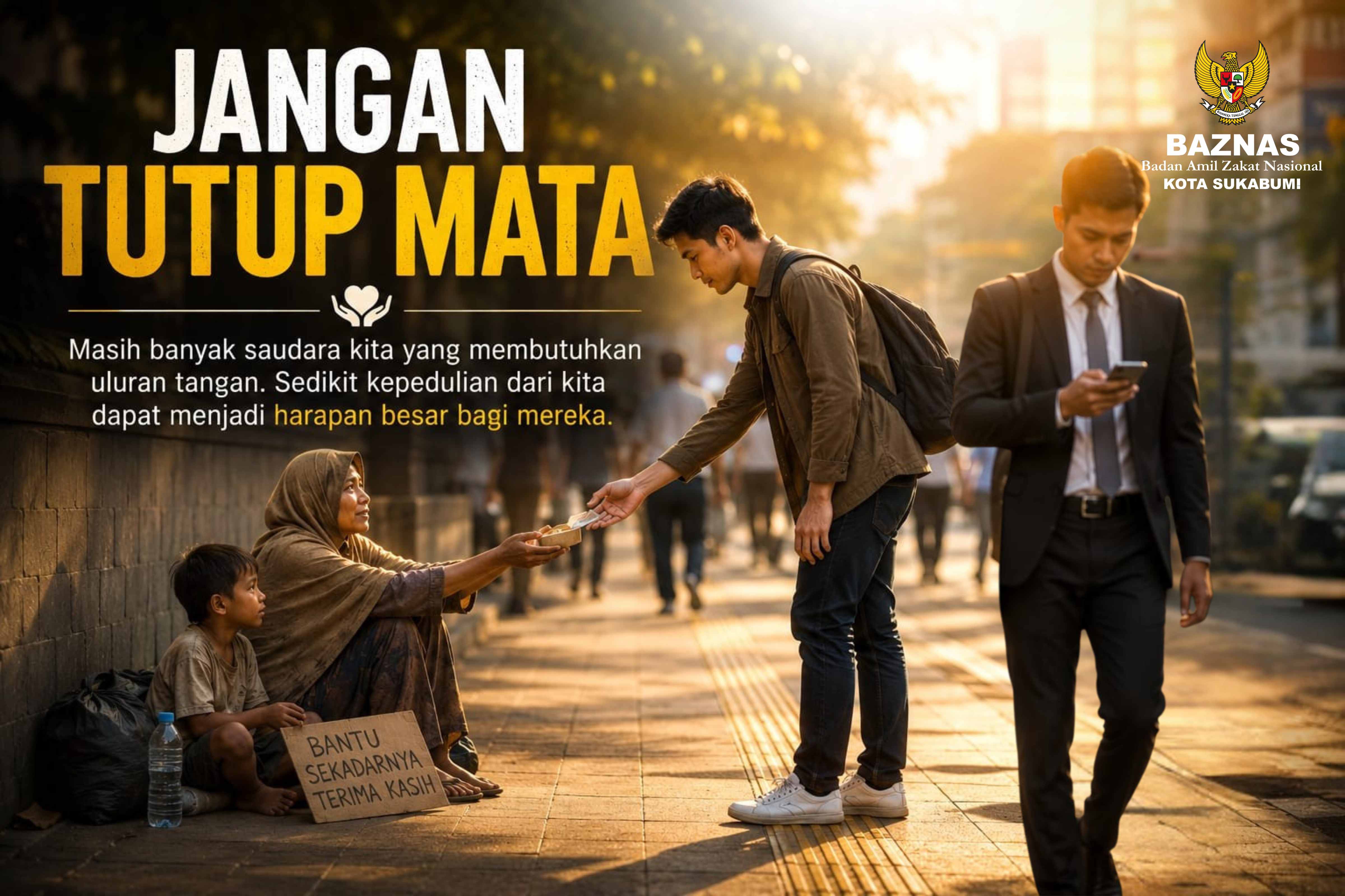 Jangan tutup mata ,masih banyak saudara kita yang membutuhkan uluran tangan.