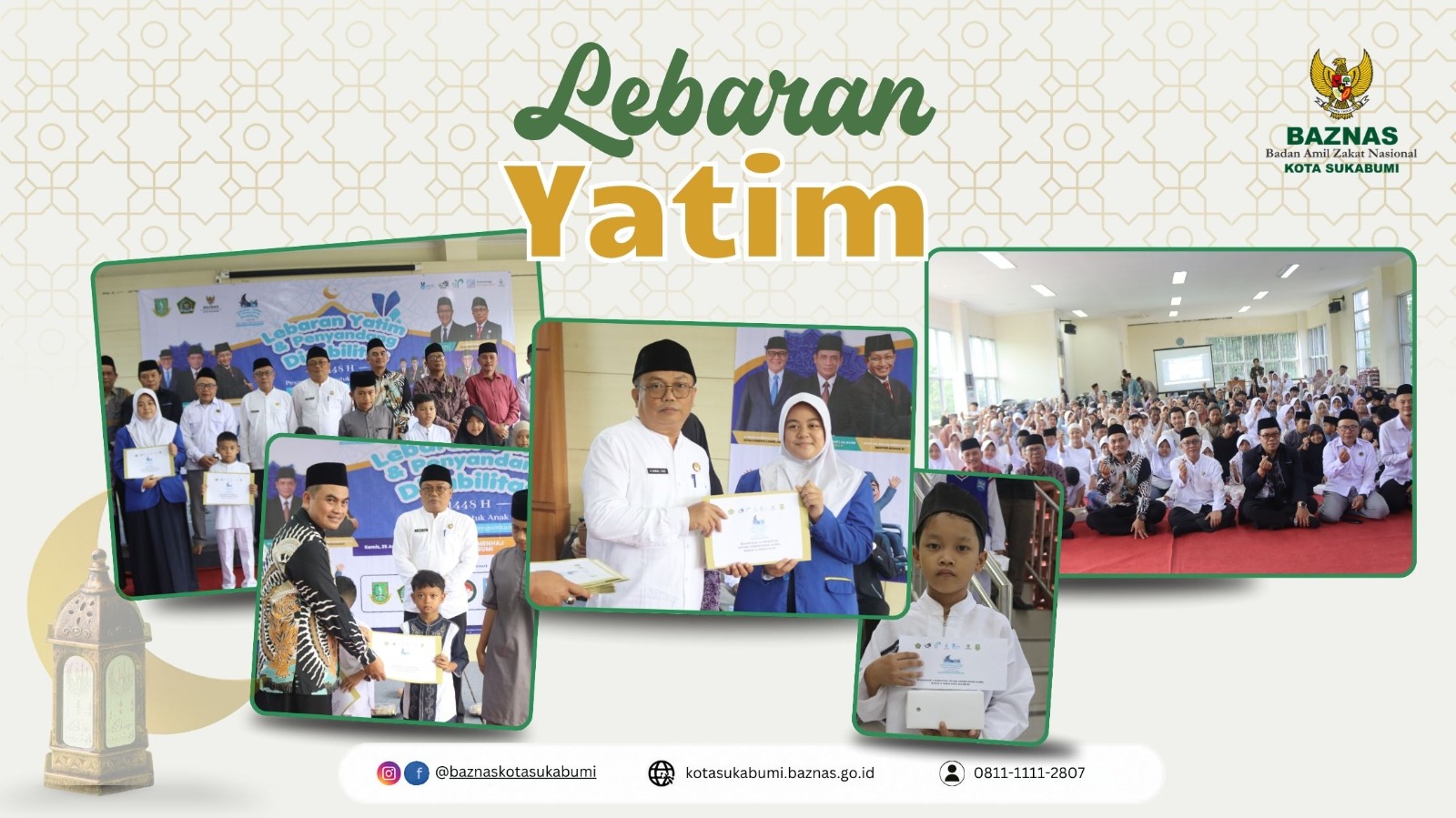 Kemenag Kota Sukabumi Santuni 500 Anak Yatim dan Penyandang Disabilitas dalam Program Peaceful Muharam 1448 H