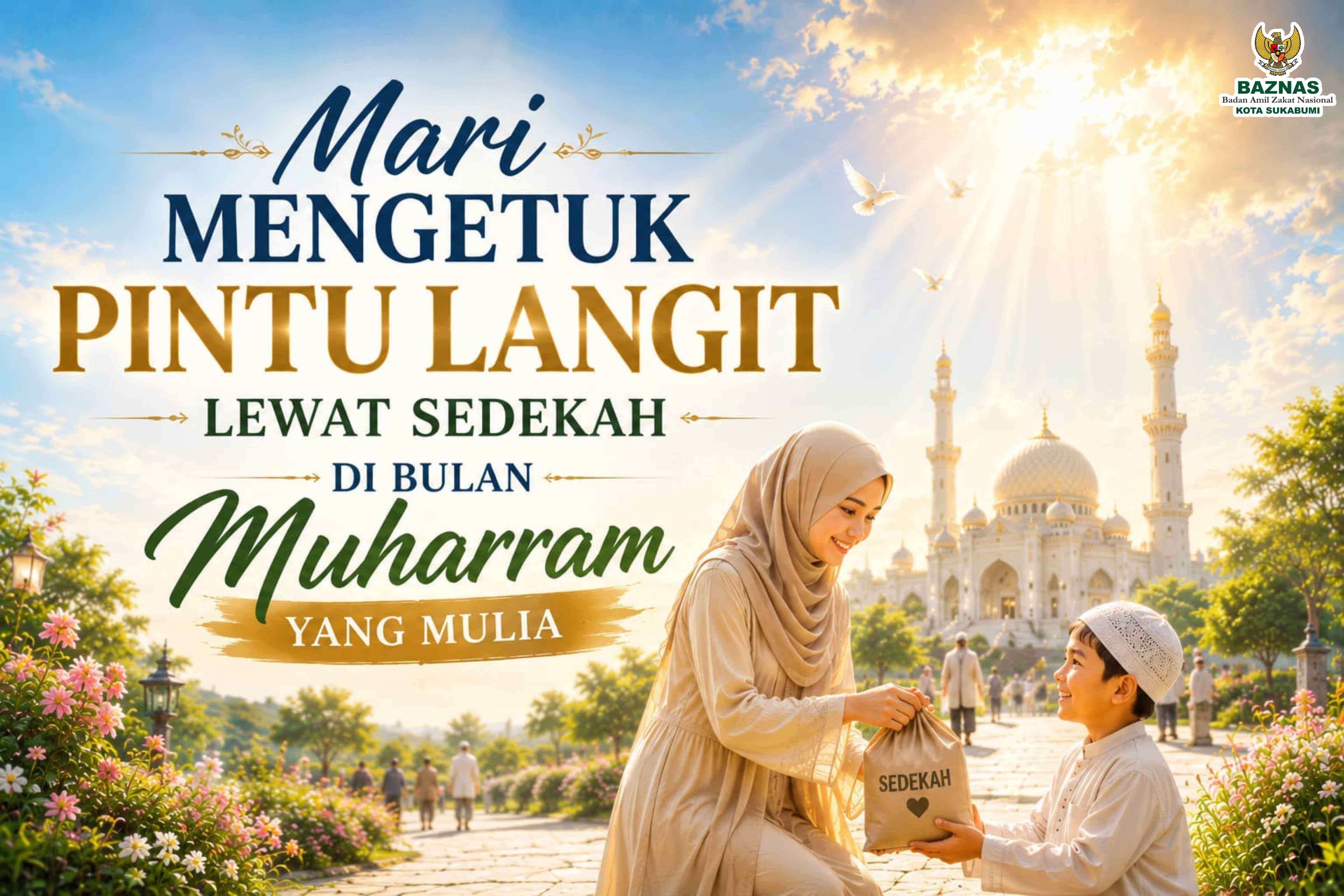 Mari Mengetuk Pintu Langit Lewat Sedekah di Bulan Muharram yang Mulia