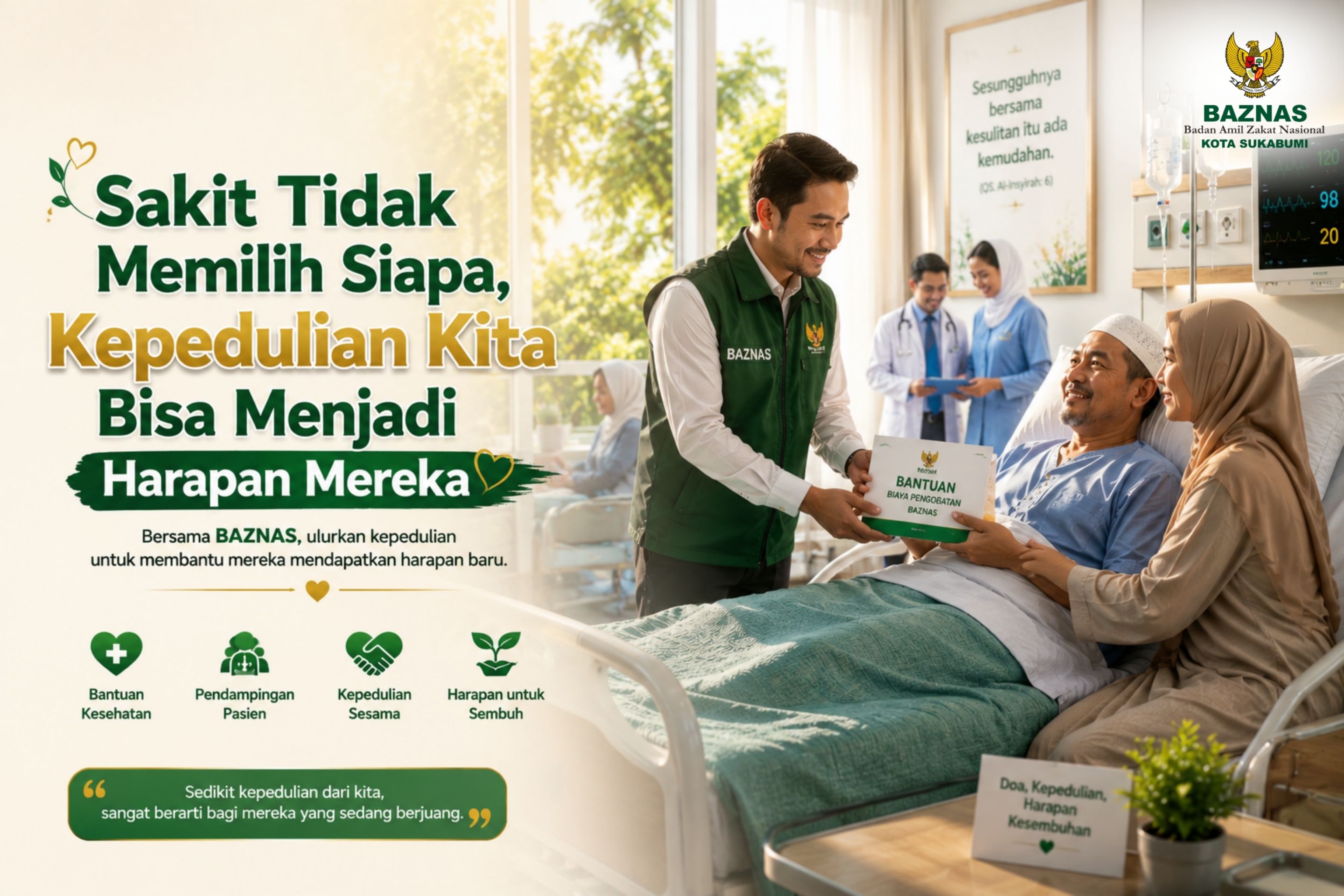 Sakit Tidak Memilih Siapa, Kepedulian Kita Bisa Menjadi Harapan Mereka