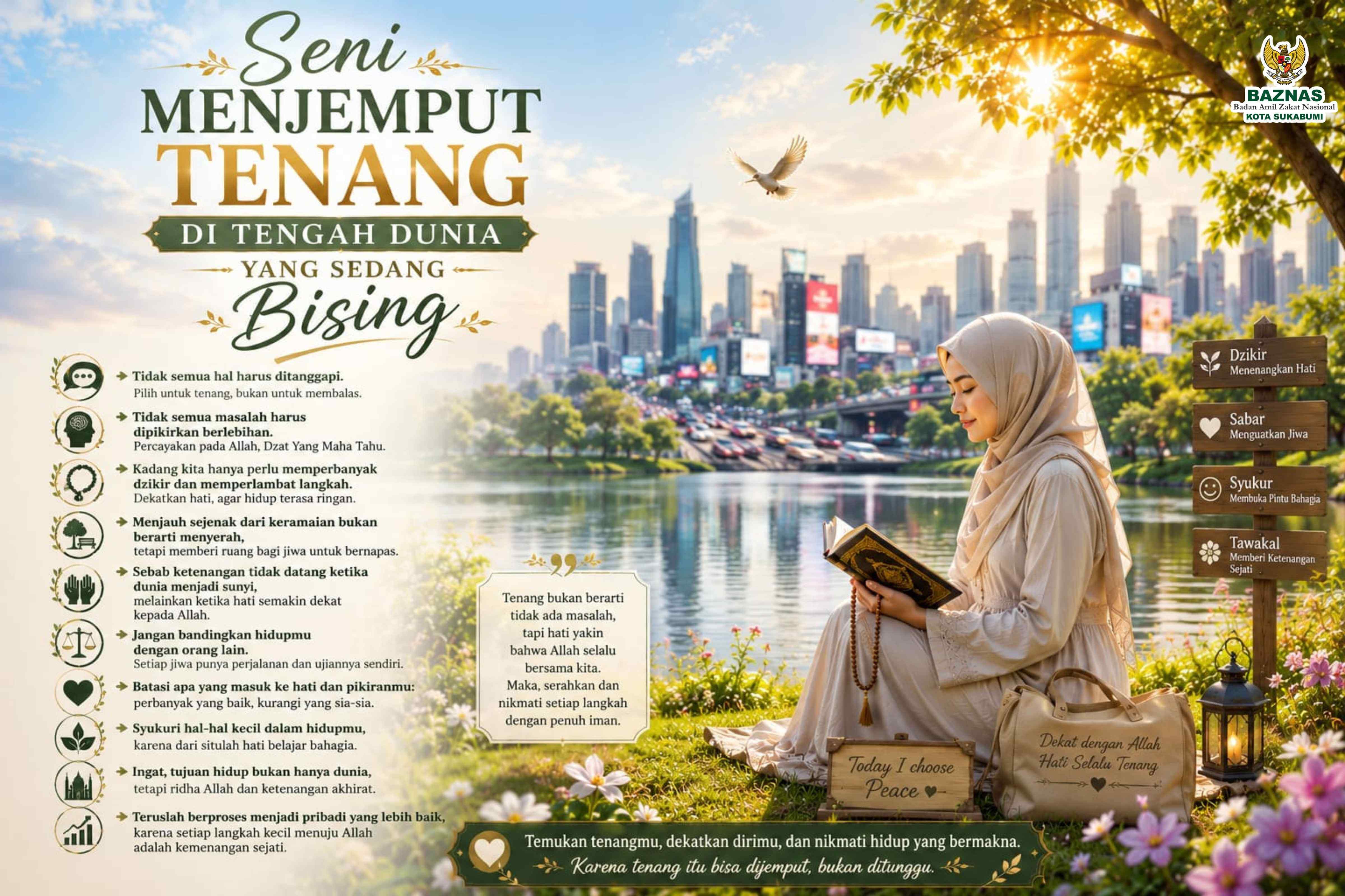 Seni menjemput tenang ditengah dunia yang sedang bising-bisingnya 