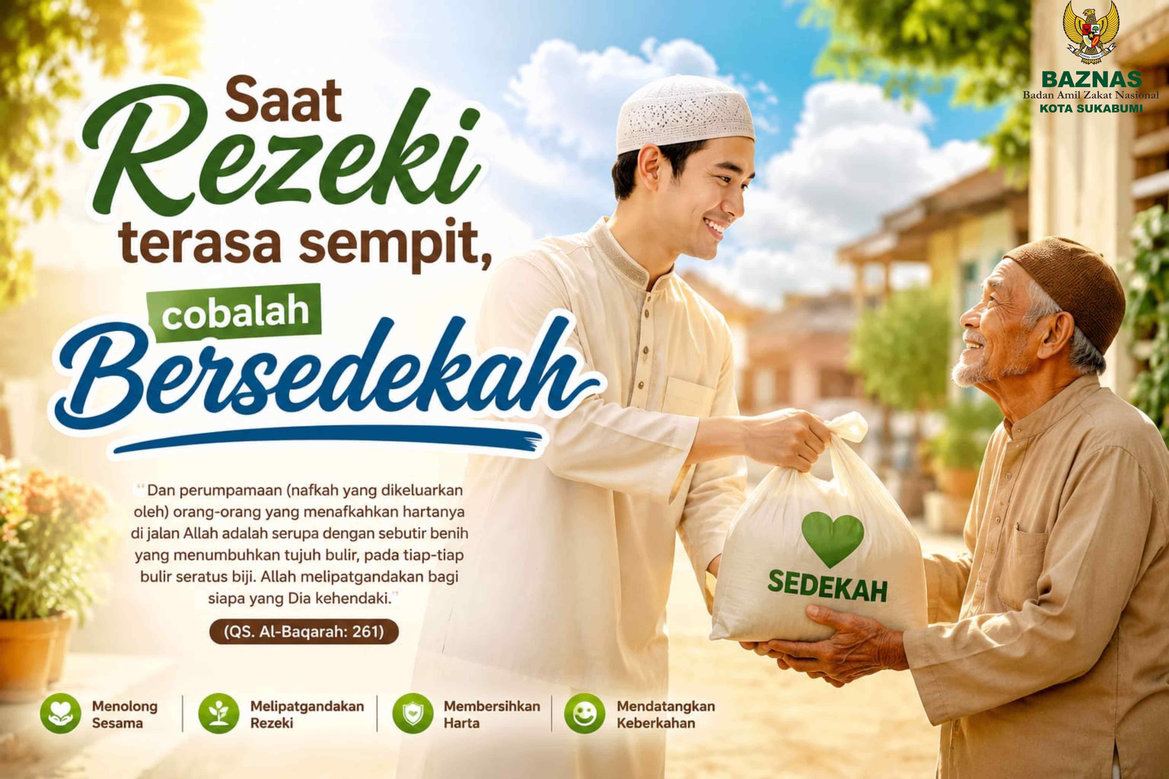 saat rezeki terasa sempit, cobalah bersedekah