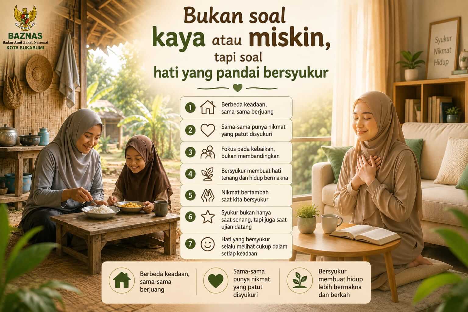 Bukan Soal Kaya atau Miskin, Tapi Soal Hati yang Pandai Bersyukur