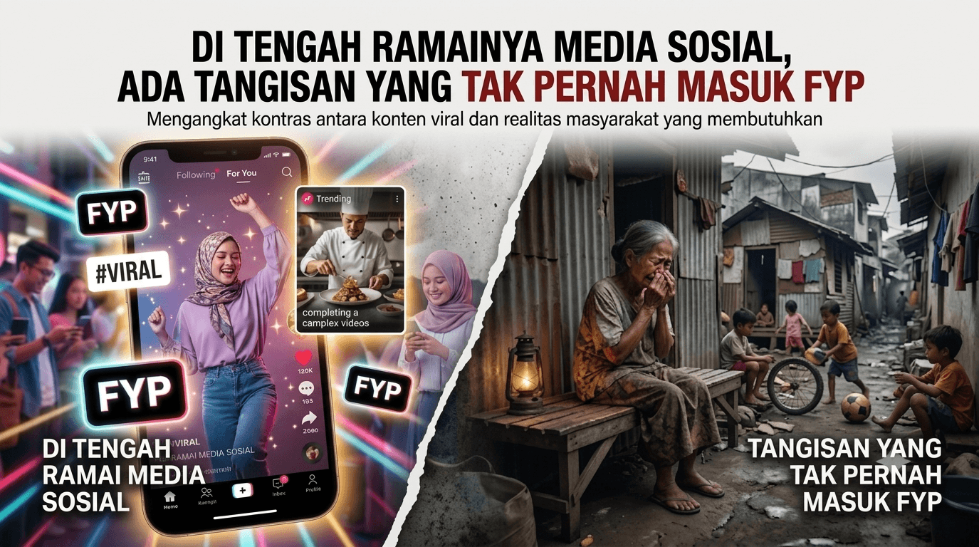Di Tengah Ramainya Media Sosial, Ada Tangisan yang Tak Pernah Masuk FYP
