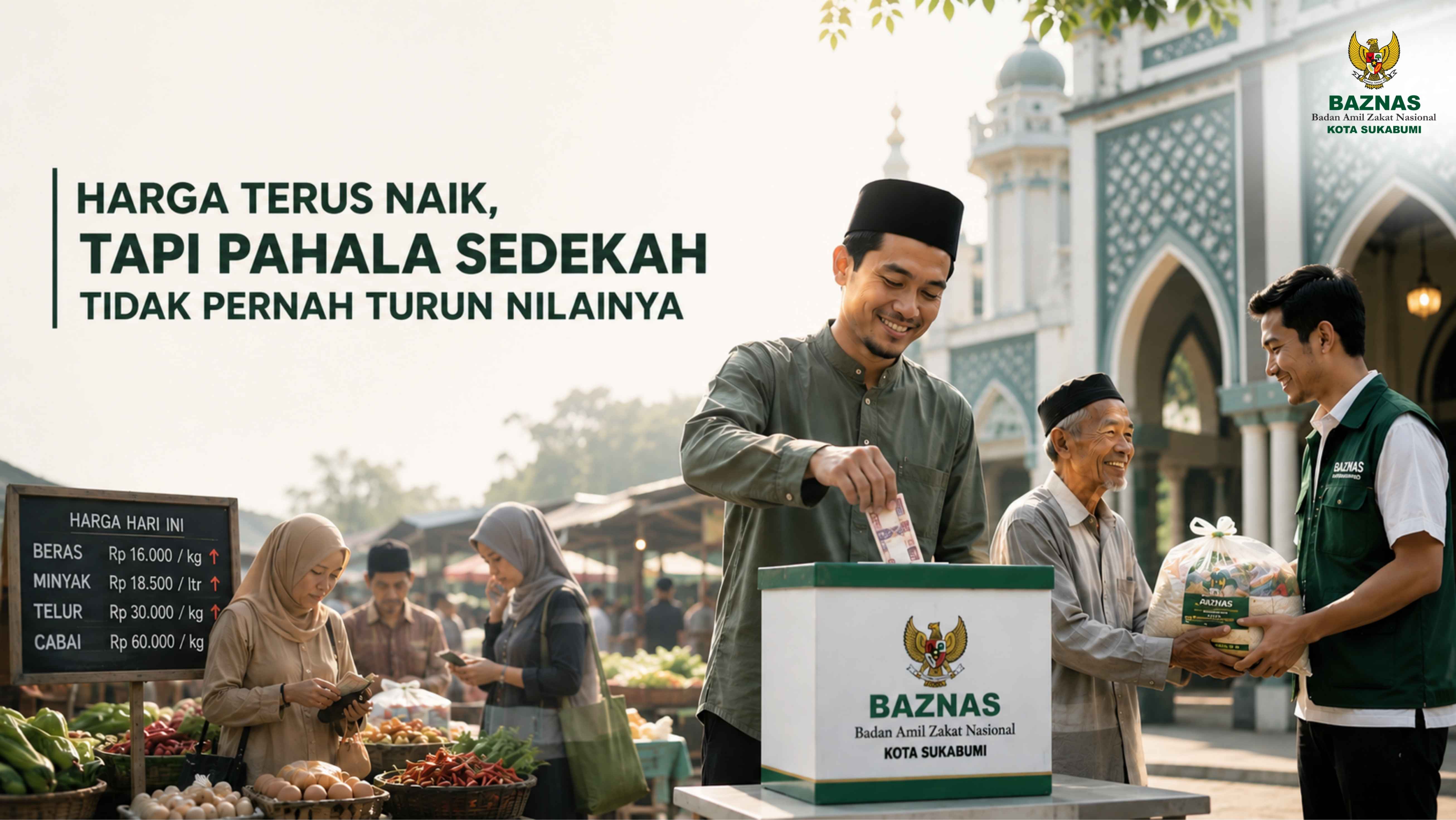 Harga Terus Naik, Tapi Pahala Sedekah Tidak Pernah Turun Nilainya