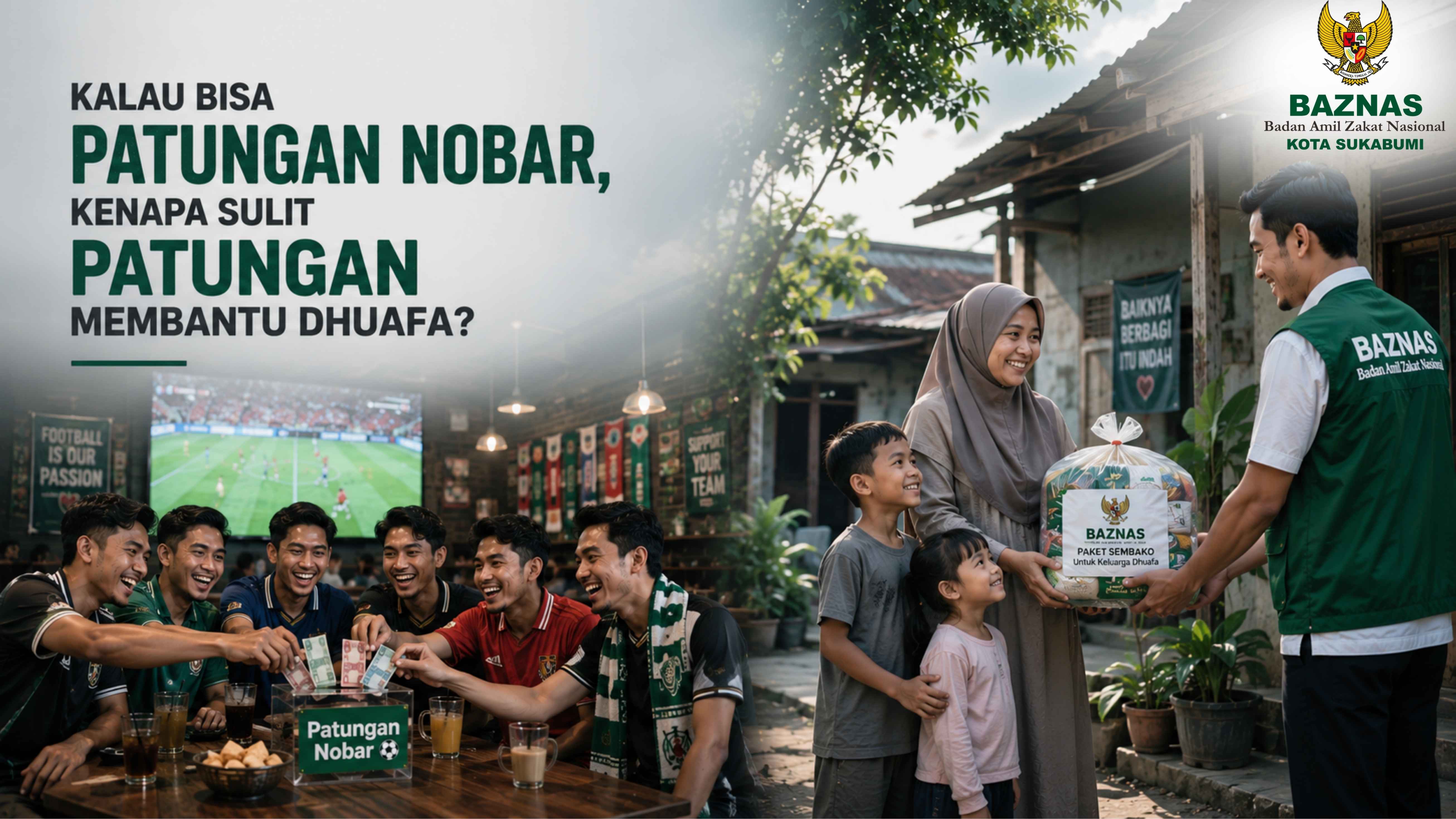 Kalau Bisa Patungan Nobar, Kenapa Sulit Patungan Membantu Dhuafa?