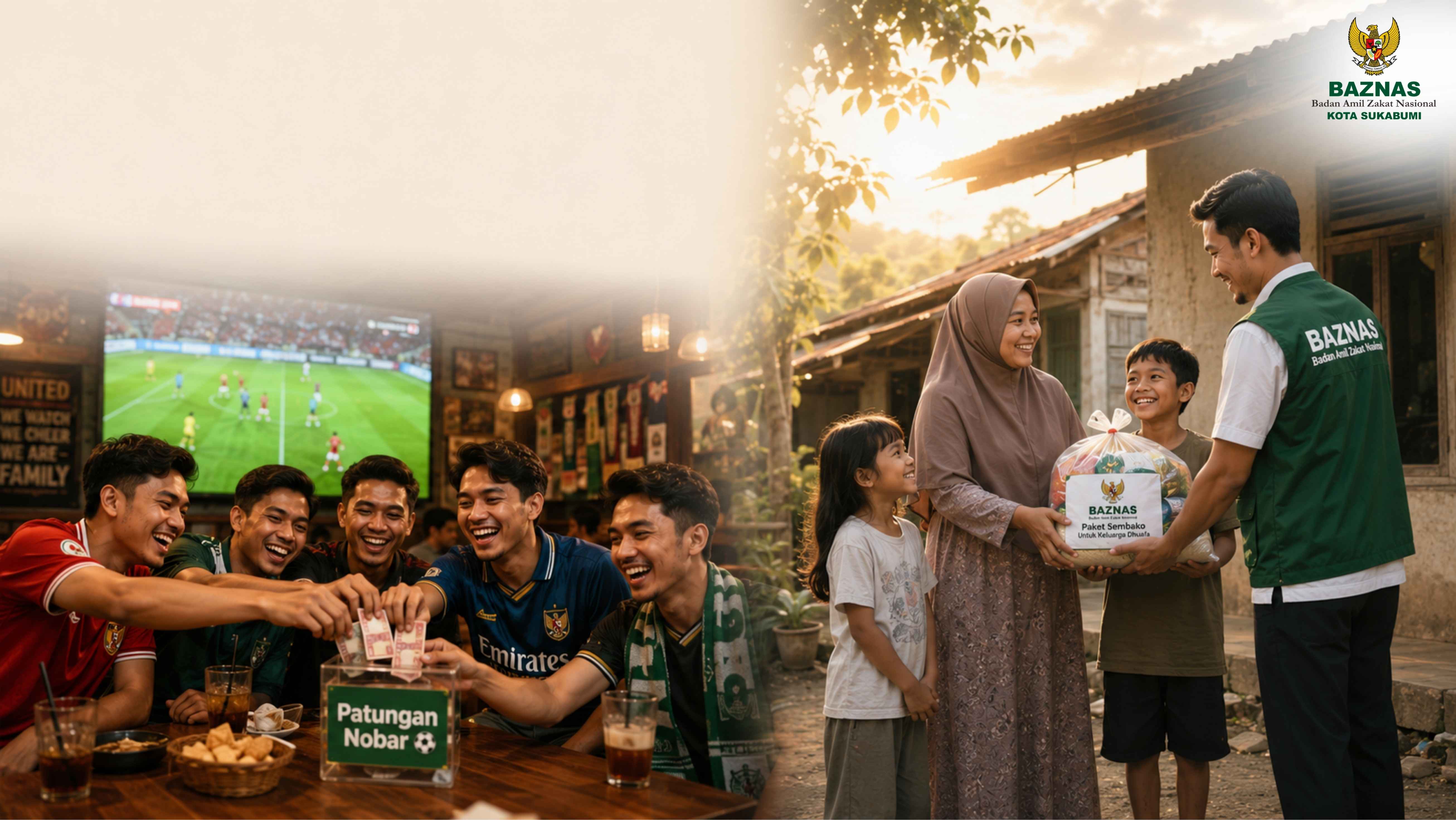 Kalau Bisa Patungan Nobar, Kenapa Sulit Patungan Membantu Dhuafa