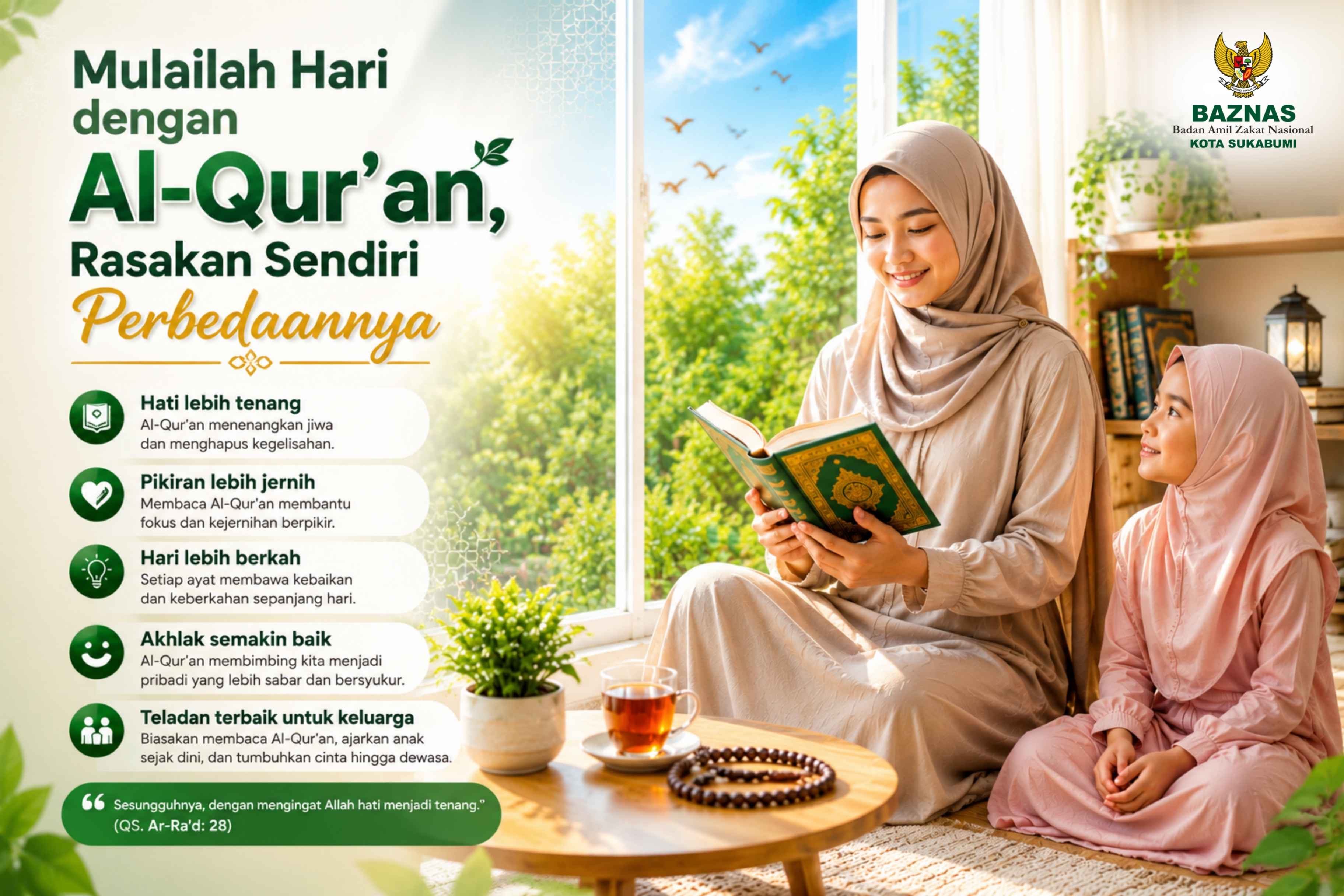 Mulailah Hari dengan Al-Qur'an, Rasakan Sendiri Perbedaannya