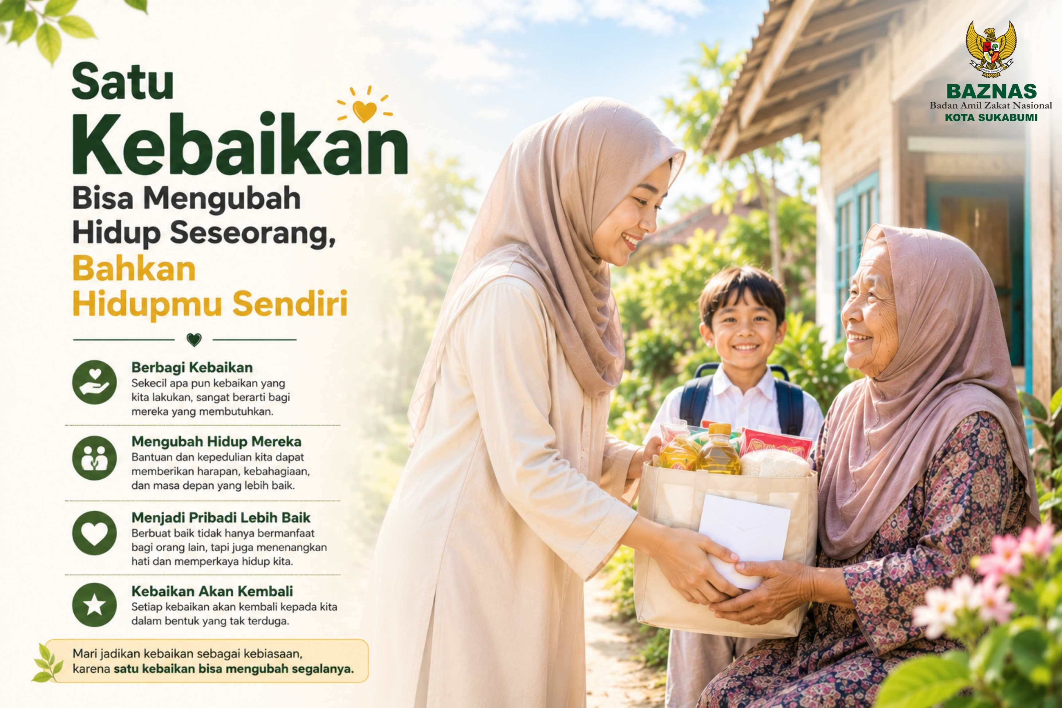 Satu Kebaikan Bisa Mengubah Hidup Seseorang, Bahkan Hidupmu Sendiri