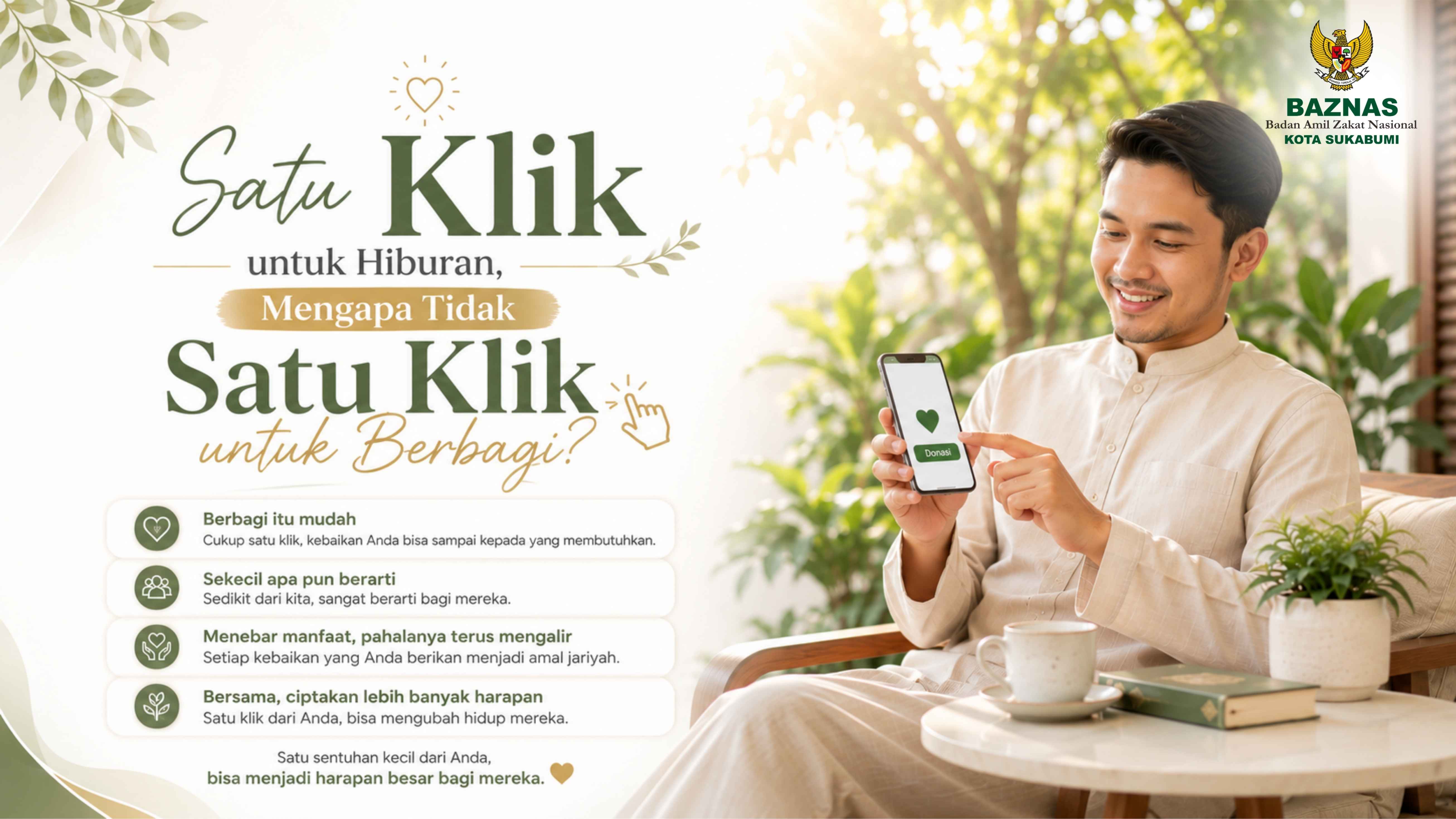 Satu Klik untuk Hiburan, Mengapa Tidak Satu Klik untuk Berbagi