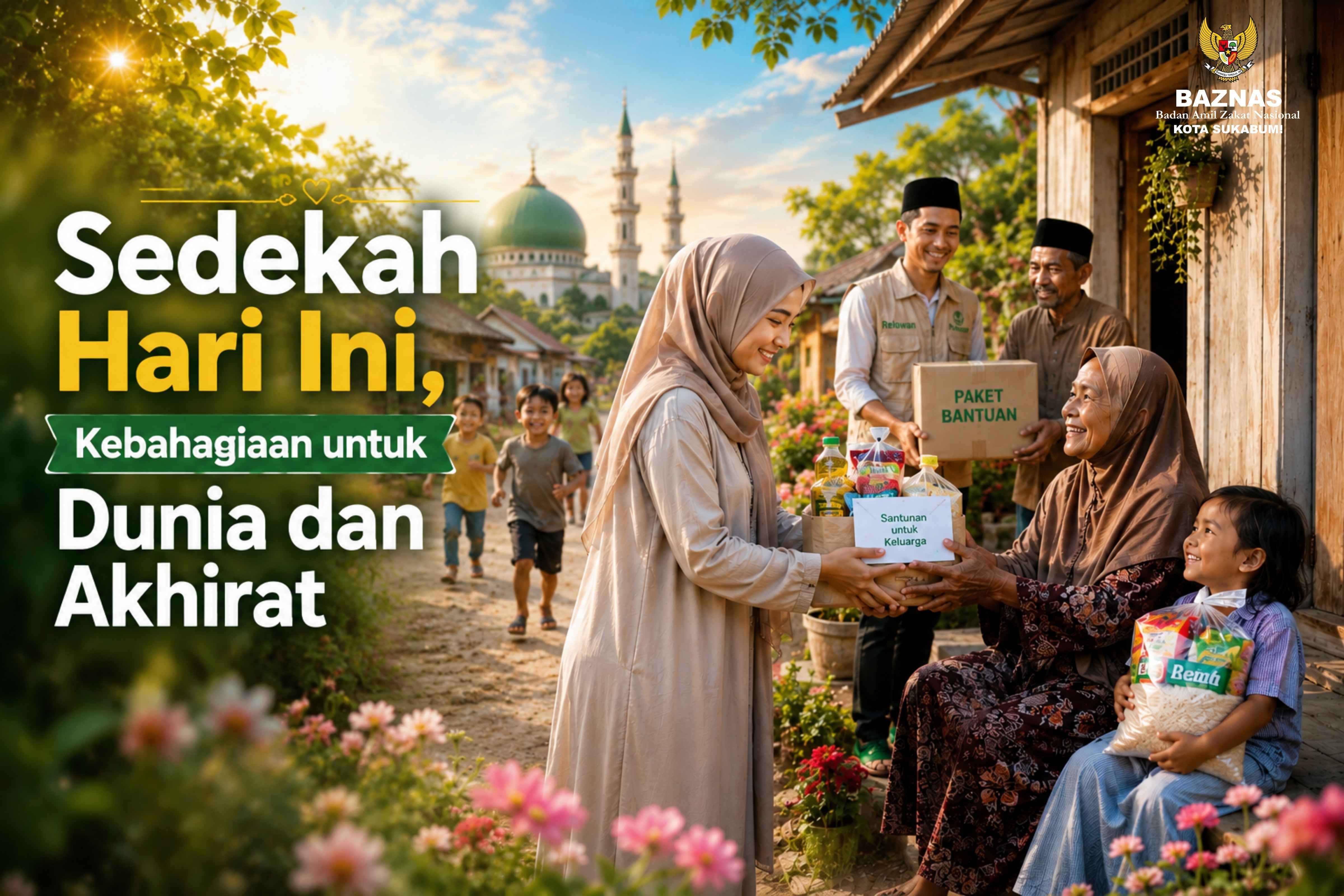 Sedekah Hari Ini, Kebahagiaan untuk Dunia dan Akhirat
