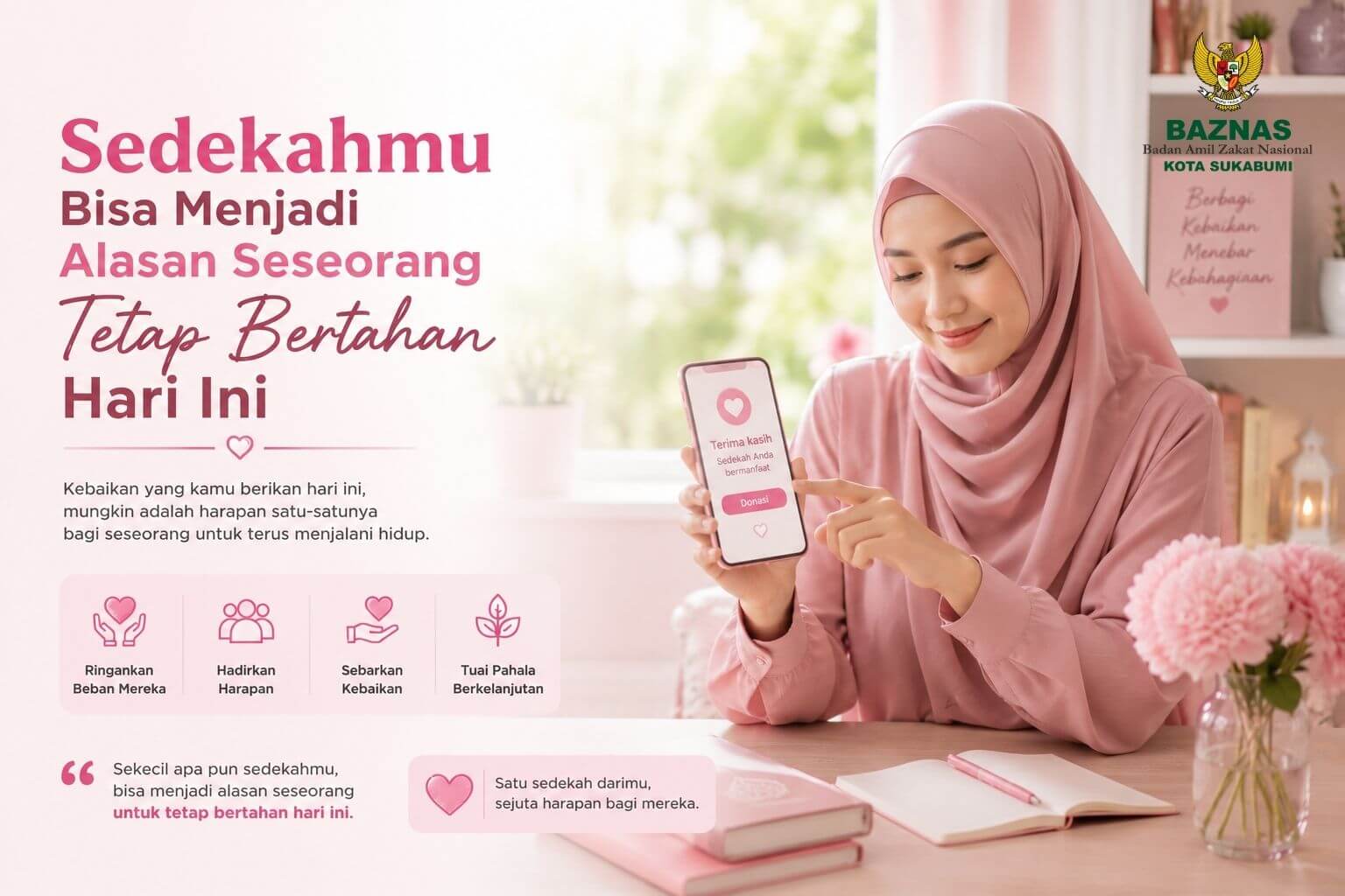 Sedekahmu Bisa Menjadi Alasan Seseorang Tetap Bertahan Hari Ini