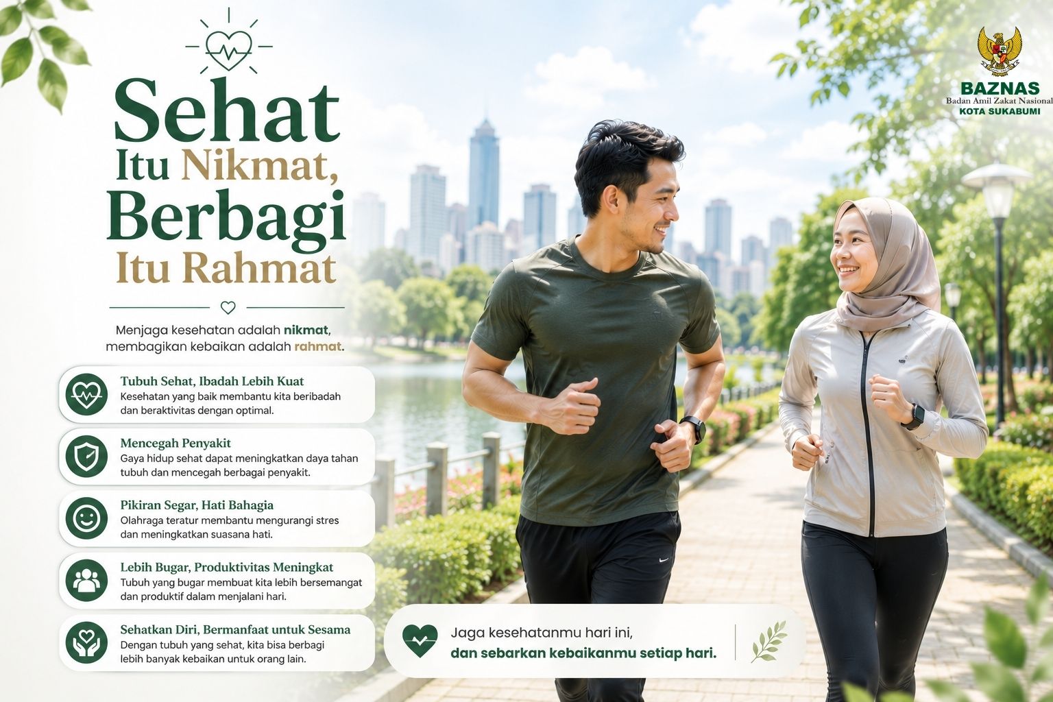Sehat Itu Nikmat, Berbagi Itu Rahmat