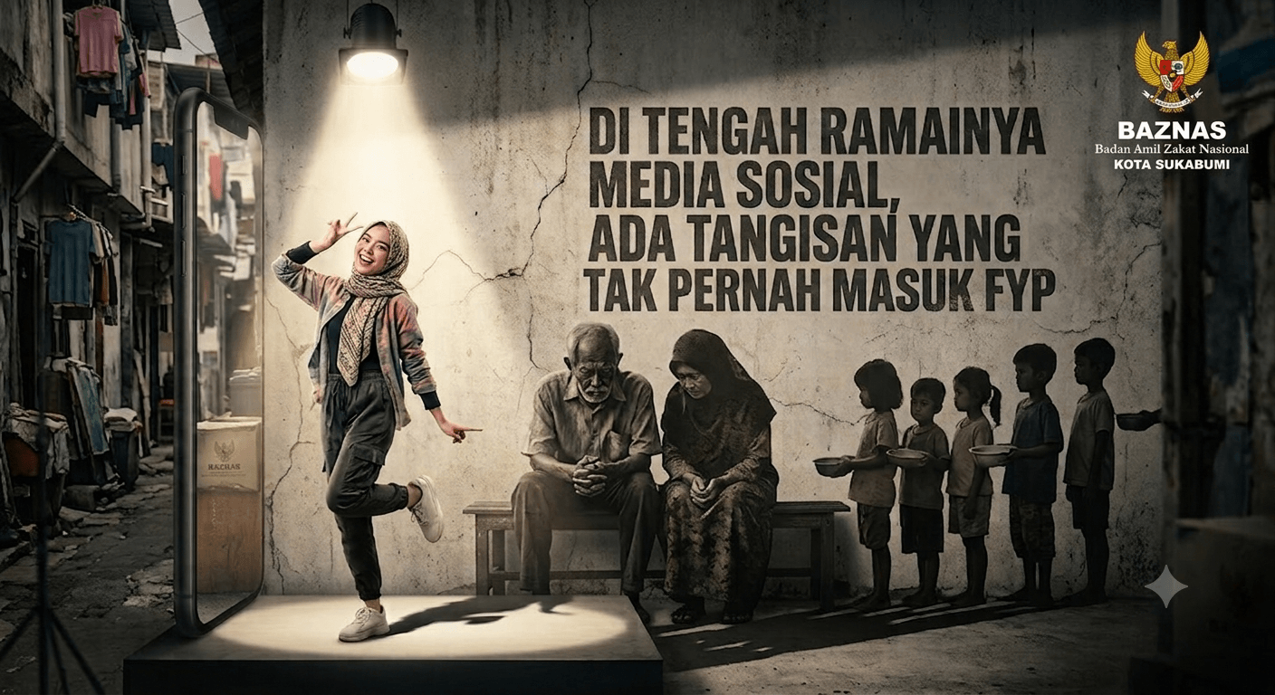 Di Tengah Ramainya Media Sosial, Ada Tangisan yang Tak Pernah Masuk FYP | Mengangkat kontras antara konten viral dan realitas masyarakat yang membutuhkan.