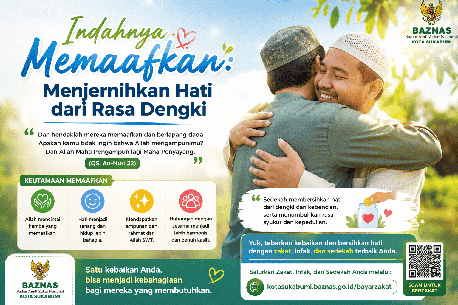 indahnya memaafkan menjernihkan hati dari rasa dengki