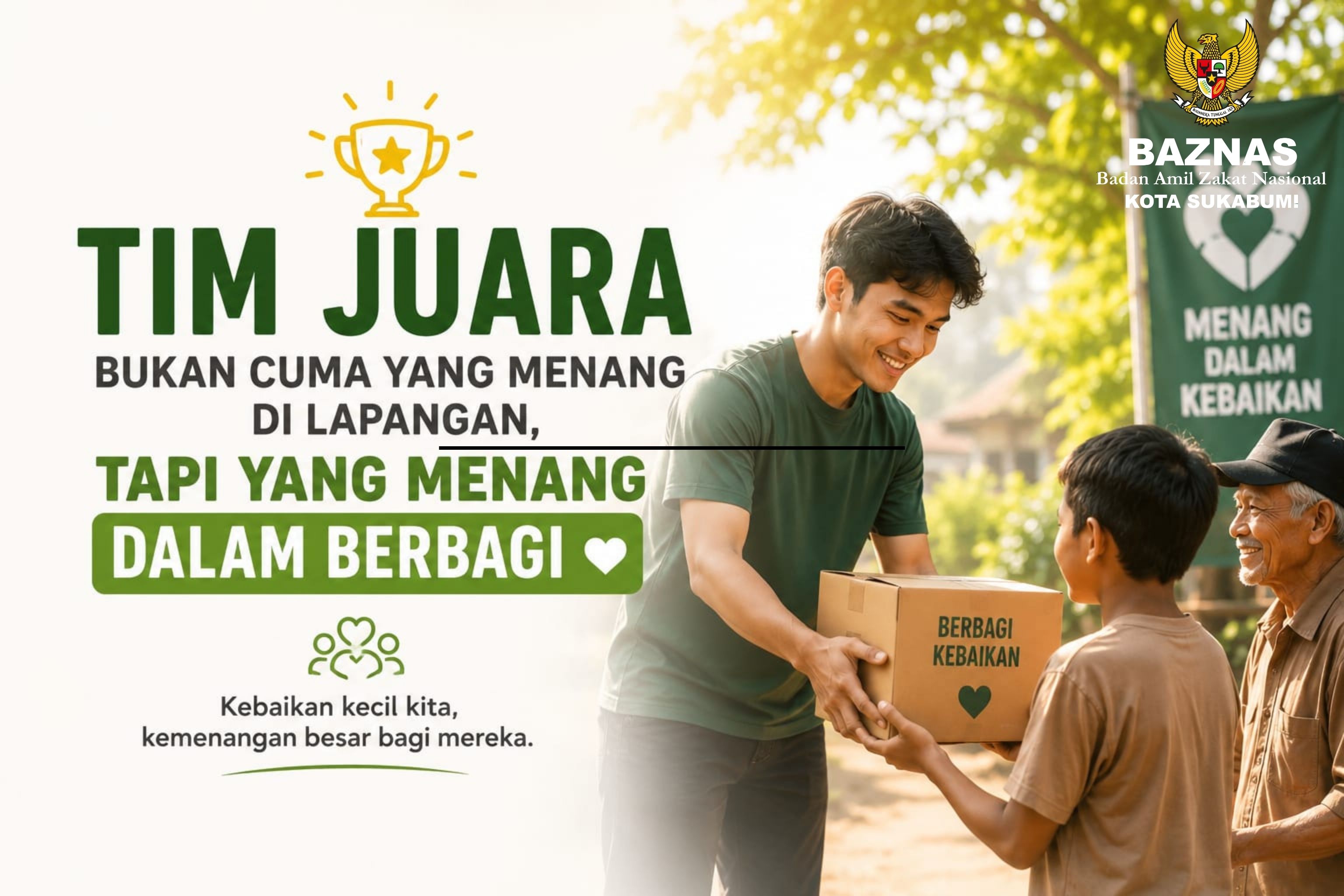 Tim Juara Bukan Cuma yang Menang di Lapangan, Tapi yang menang dalam berbagi