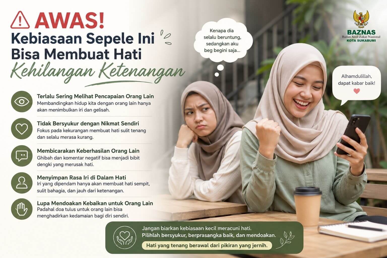AWAS! Kebiasaan Sepele Ini Bisa Membuat Hati Kehilangan Ketenangan 