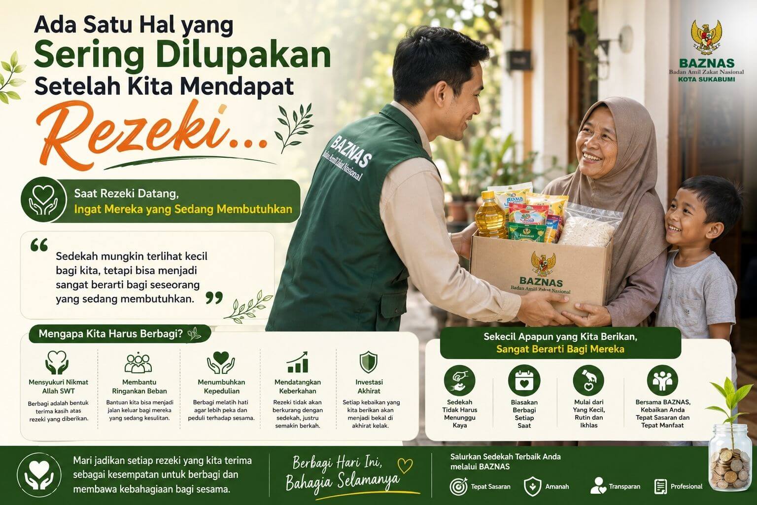 Ada Satu Hal yang Sering Dilupakan Setelah Kita Mendapat Rezeki...