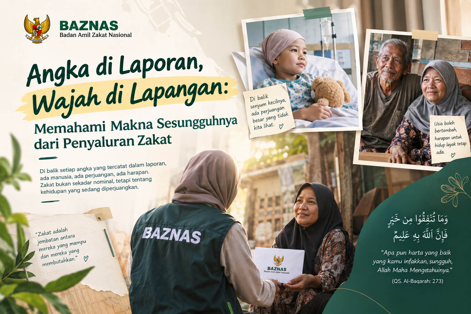 Angka di Laporan, Wajah di Lapangan Memahami Makna Sesungguhnya dari Penyaluran Zakat