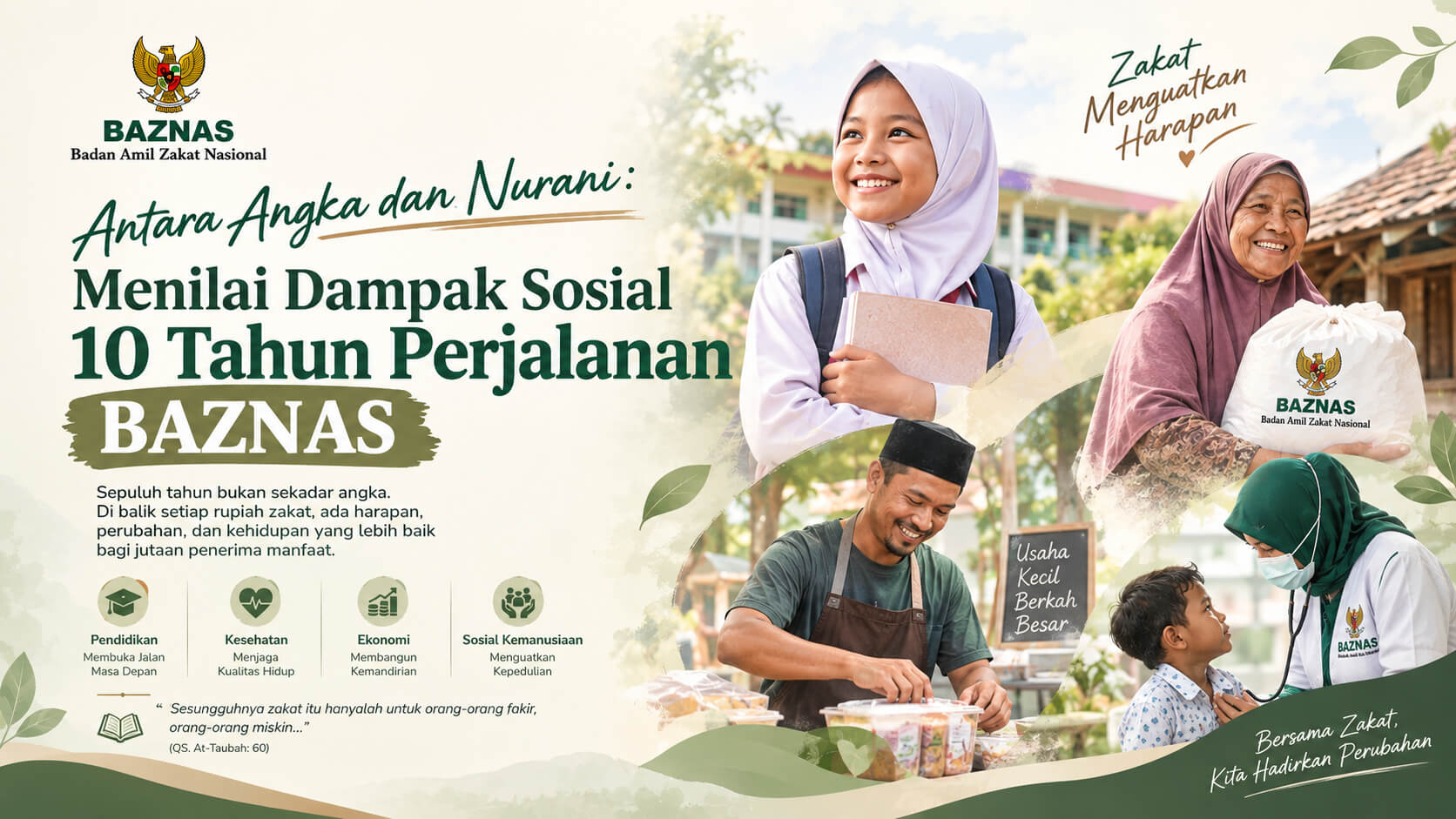 Antara Angka dan Nurani Menilai Dampak Sosial 10 Tahun Perjalanan BAZNAS