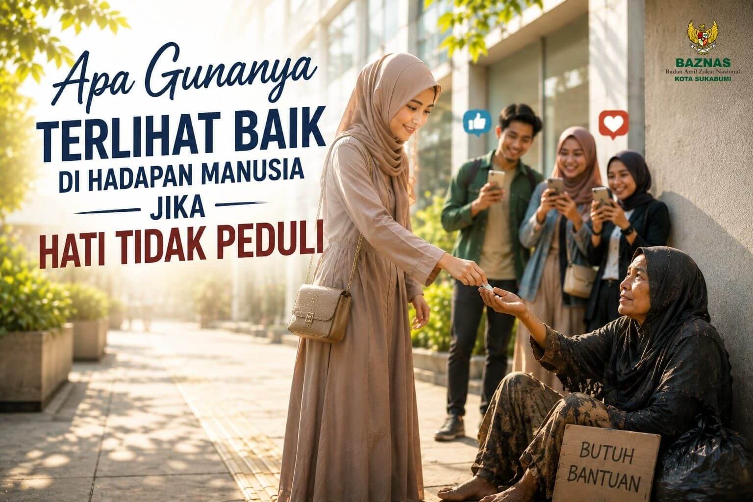 Apa Gunanya Terlihat Baik di Hadapan Manusia Jika Hati Tidak Peduli?