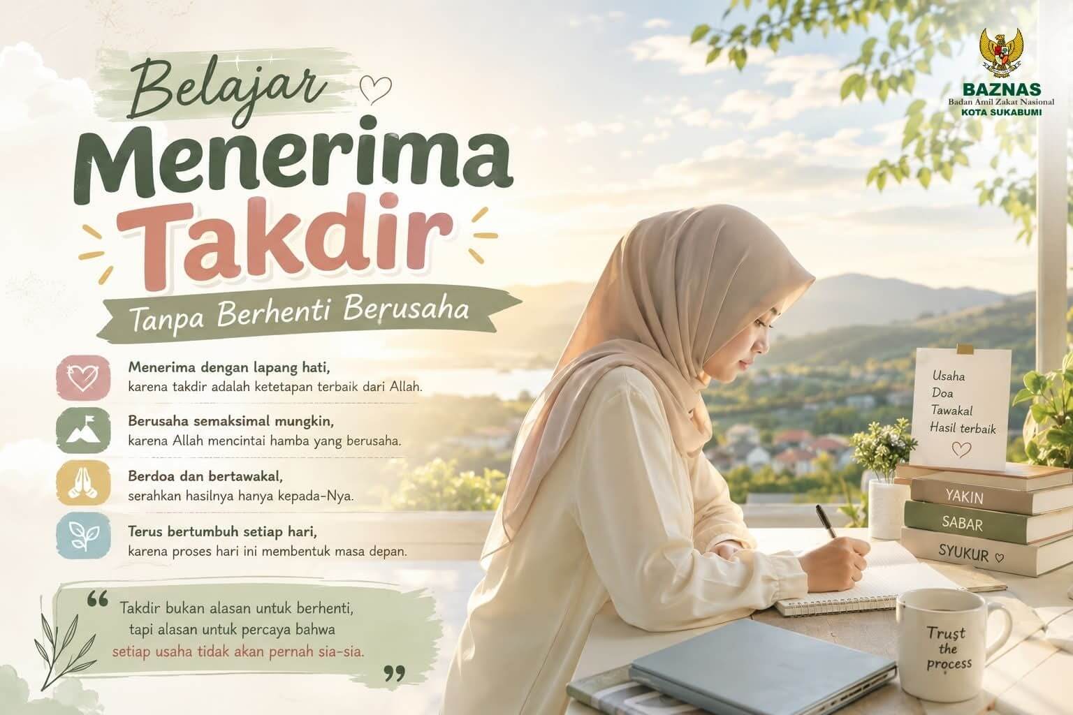 Belajar Menerima Takdir Tanpa Berhenti Berusaha 