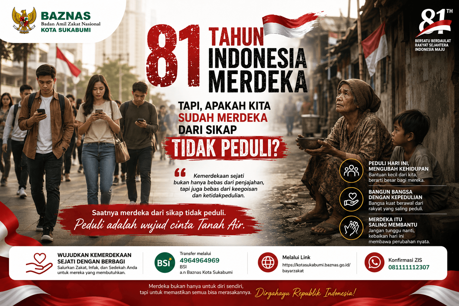 81 Tahun Indonesia Merdeka, Tapi Apakah Kita Sudah Merdeka dari Sikap Tidak Peduli?