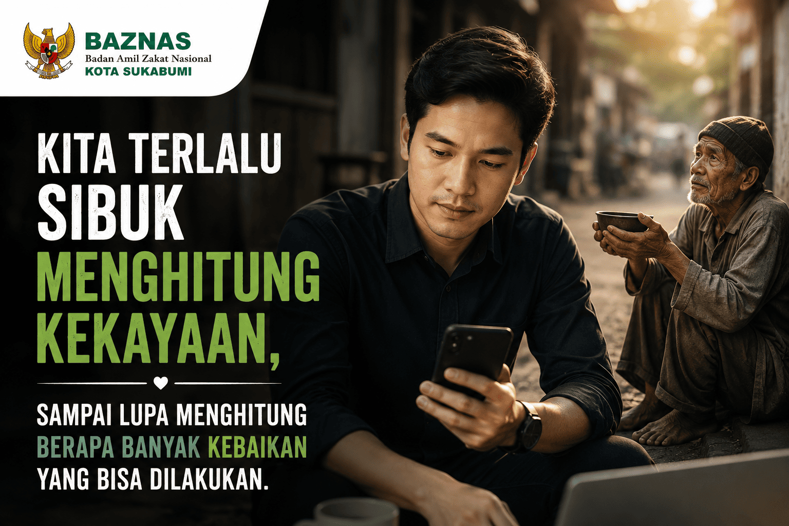 Kita Terlalu Sibuk Menghitung Kekayaan, Sampai Lupa Menghitung Berapa Banyak Kebaikan yang Bisa Dilakukan