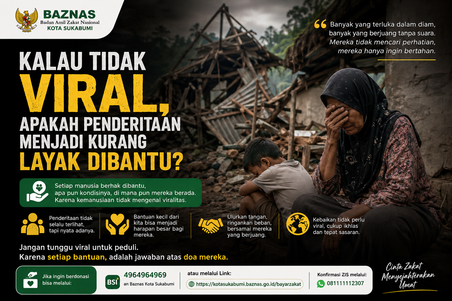 Kalau Tidak Viral, Apakah Penderitaan Menjadi Kurang Layak Dibantu?