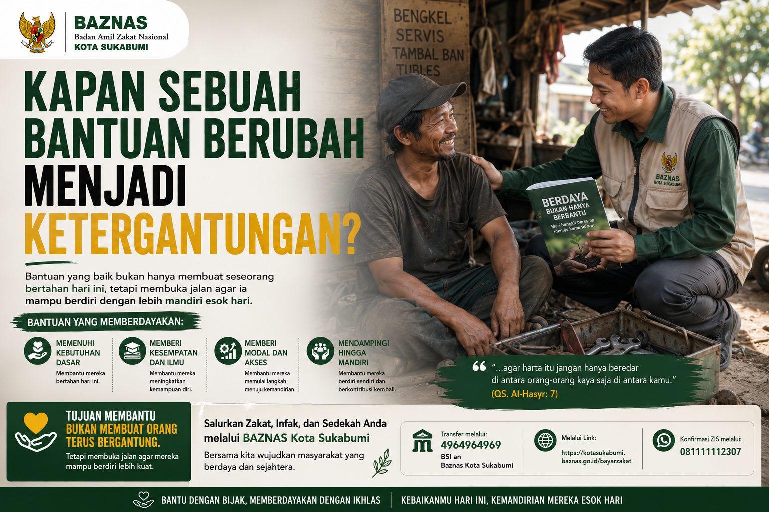 Kapan Sebuah Bantuan Berubah Menjadi Ketergantungan?