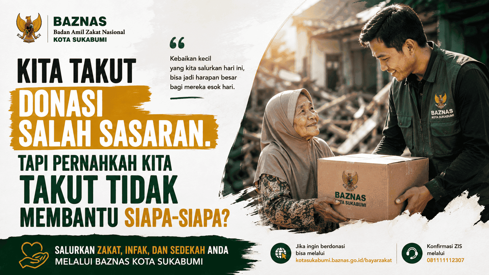 Kita Takut Donasi Salah Sasaran, Tapi Pernahkah Kita Takut Tidak Membantu Siapa-Siapa?
