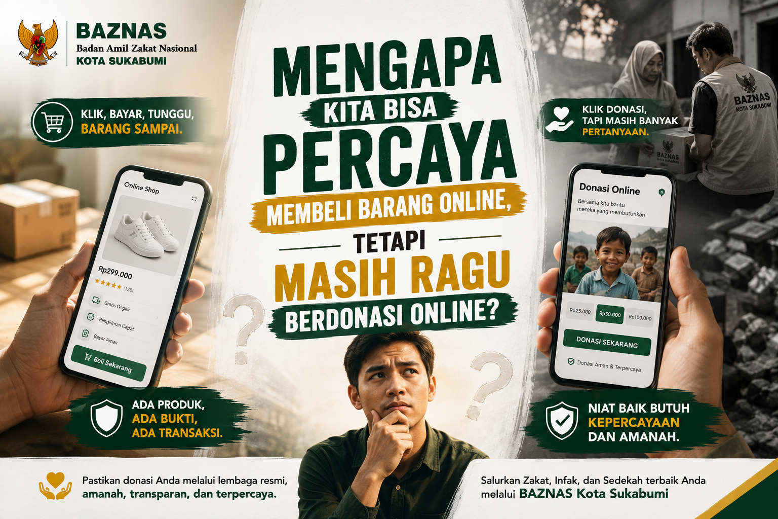 Mengapa Kita Bisa Percaya Membeli Barang Online, tetapi Masih Ragu Berdonasi Online?